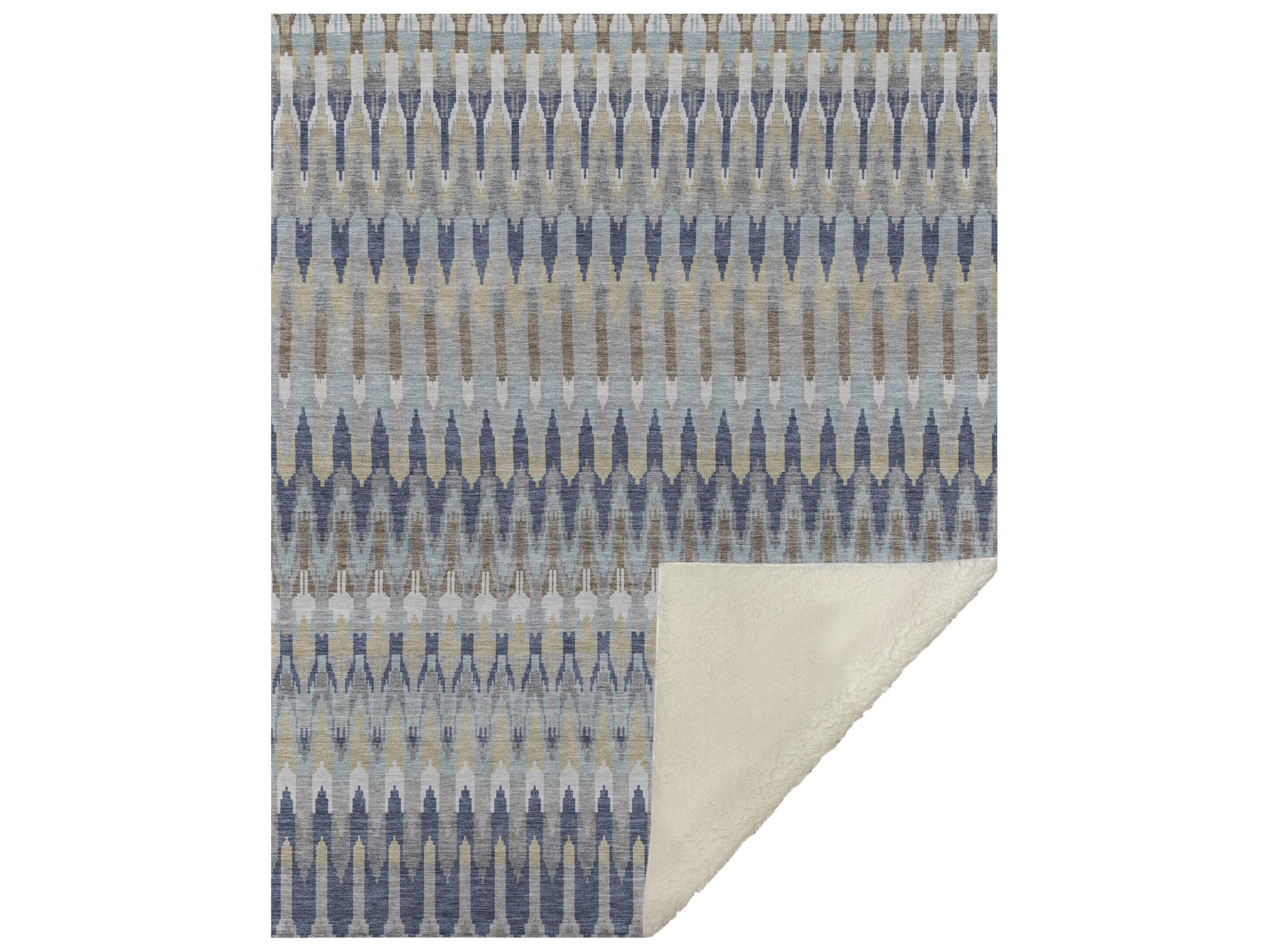 Dalyn Sherpa Brown Polyester Throw