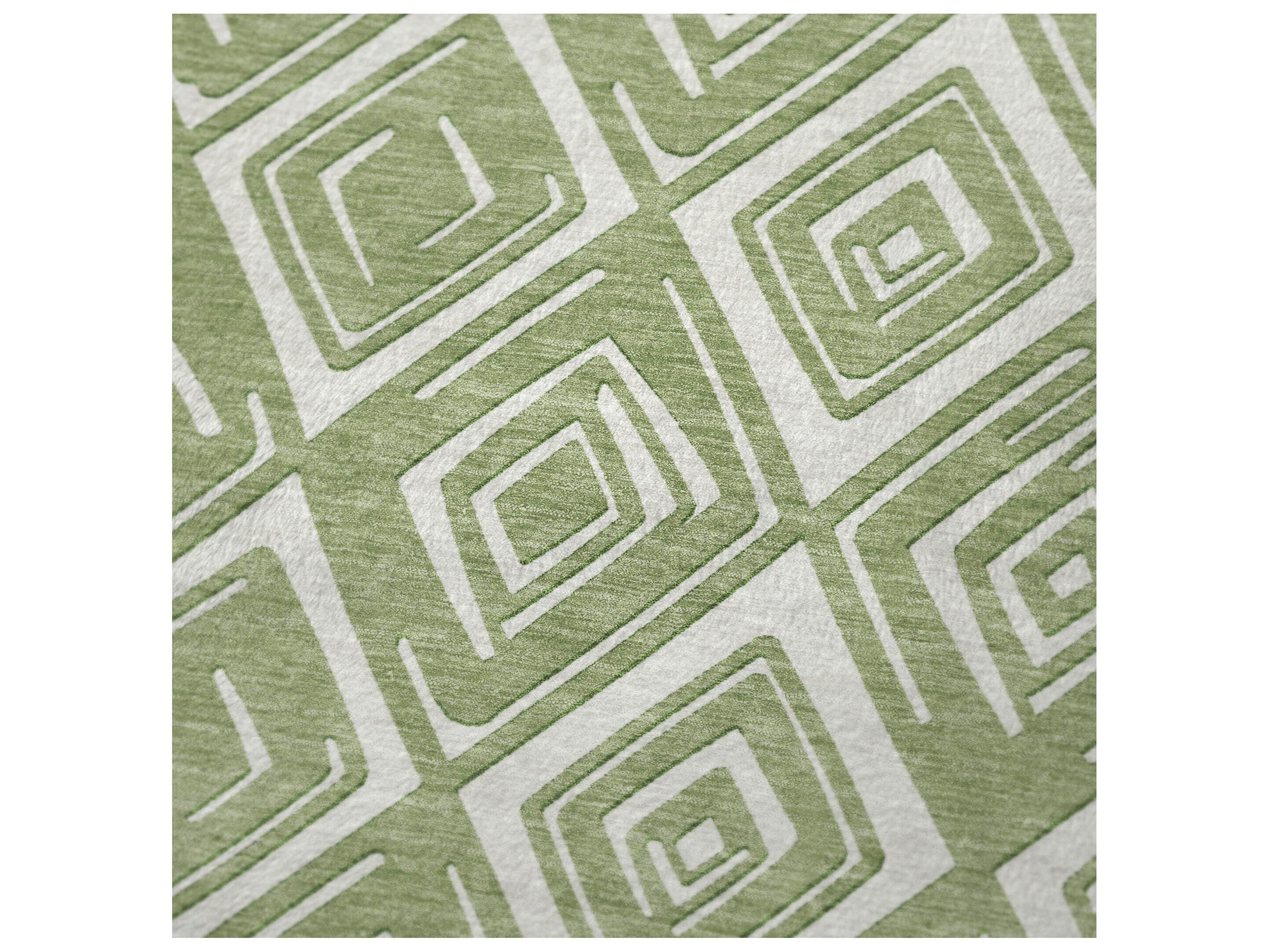 Dalyn Sherpa Green Polyester Throw