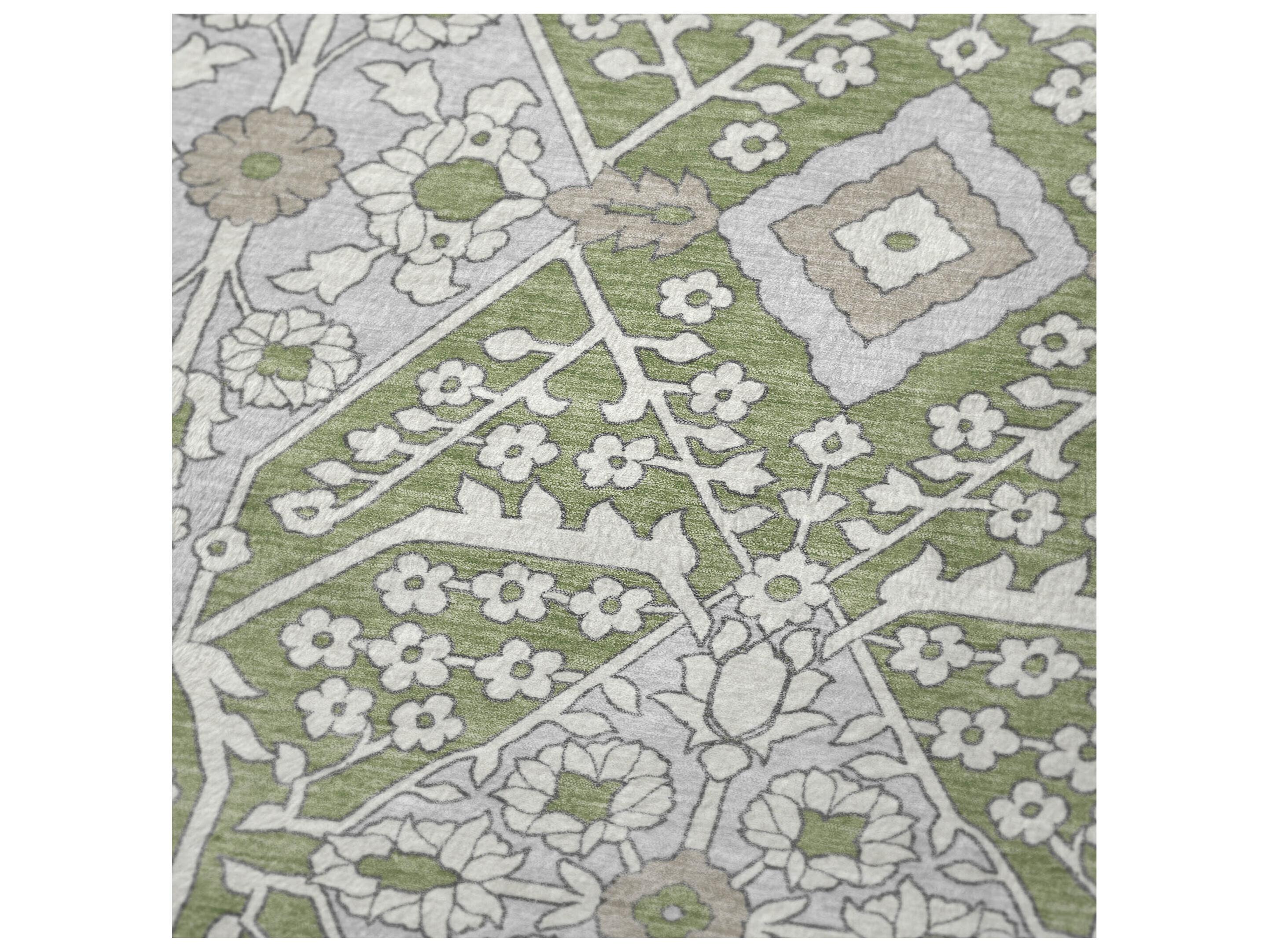 Dalyn Sherpa Green Polyester Throw