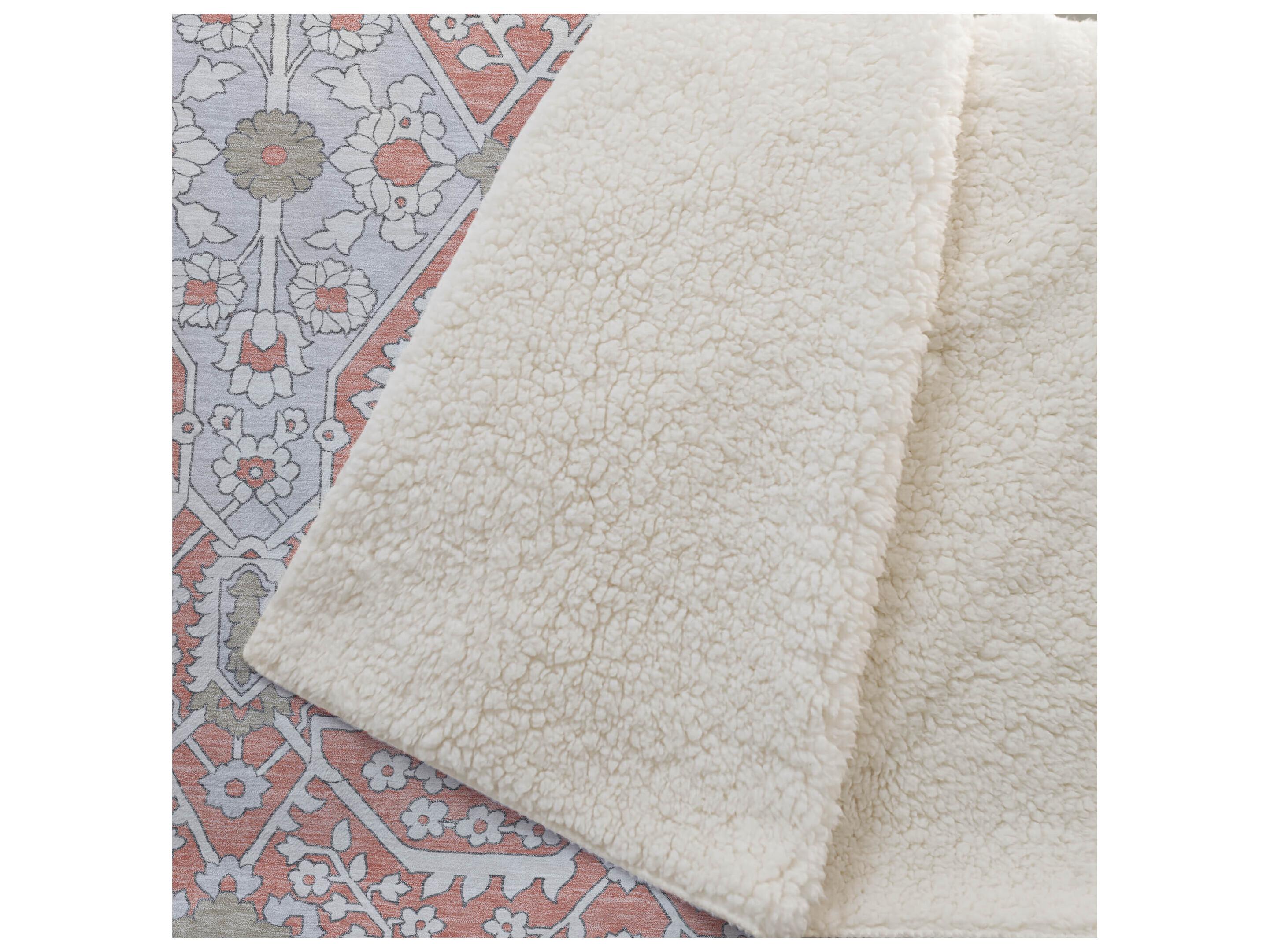 Dalyn Sherpa Orange Polyester Throw