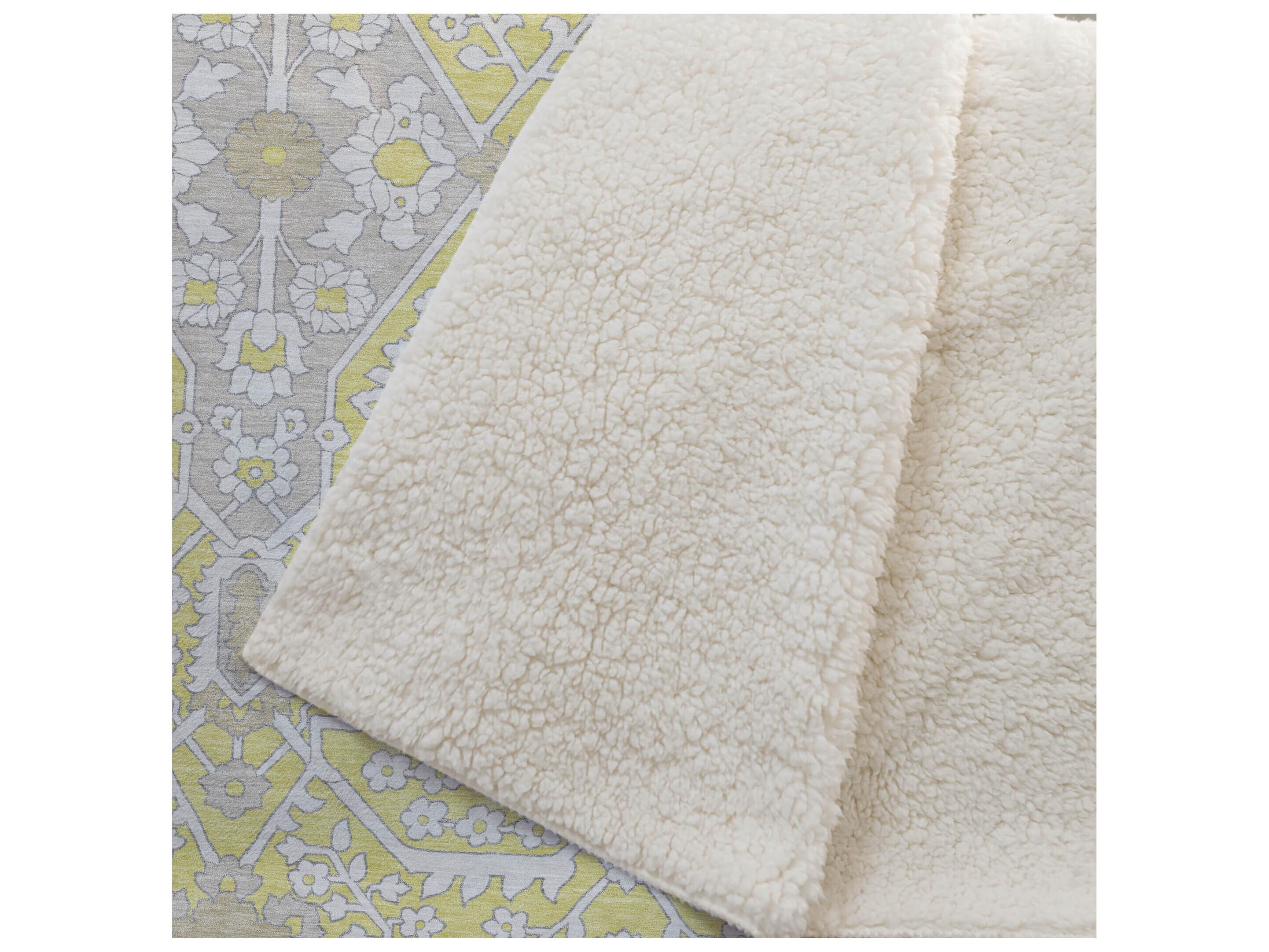 Dalyn Sherpa Gold Polyester Throw