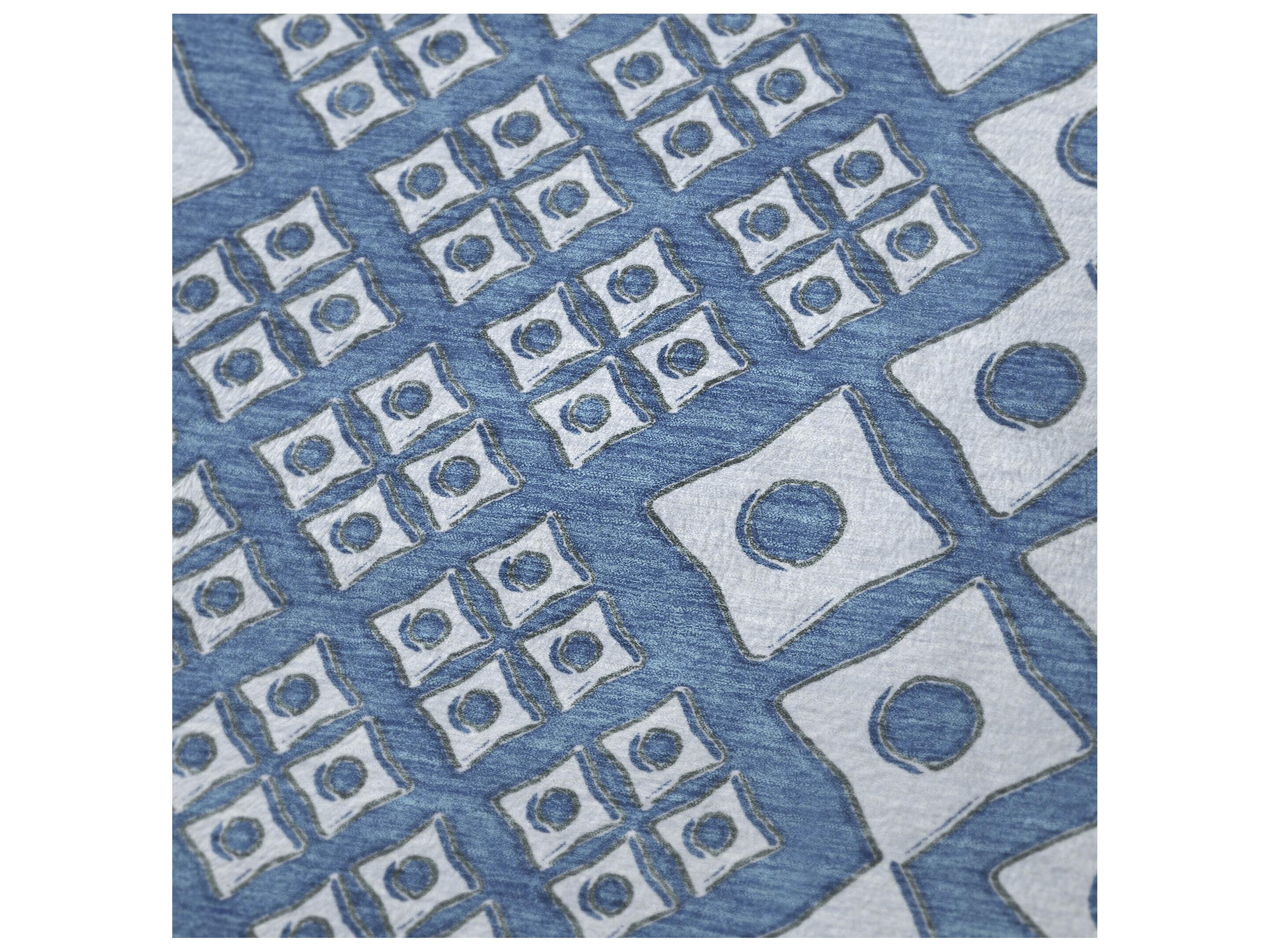 Dalyn Sherpa Blue Polyester Throw