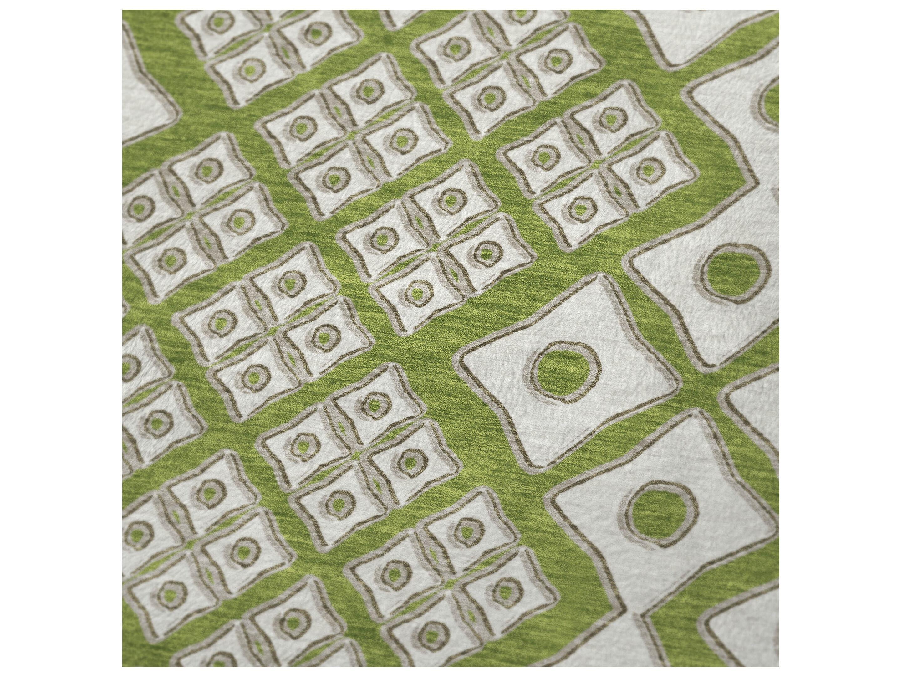 Dalyn Sherpa Green Polyester Throw