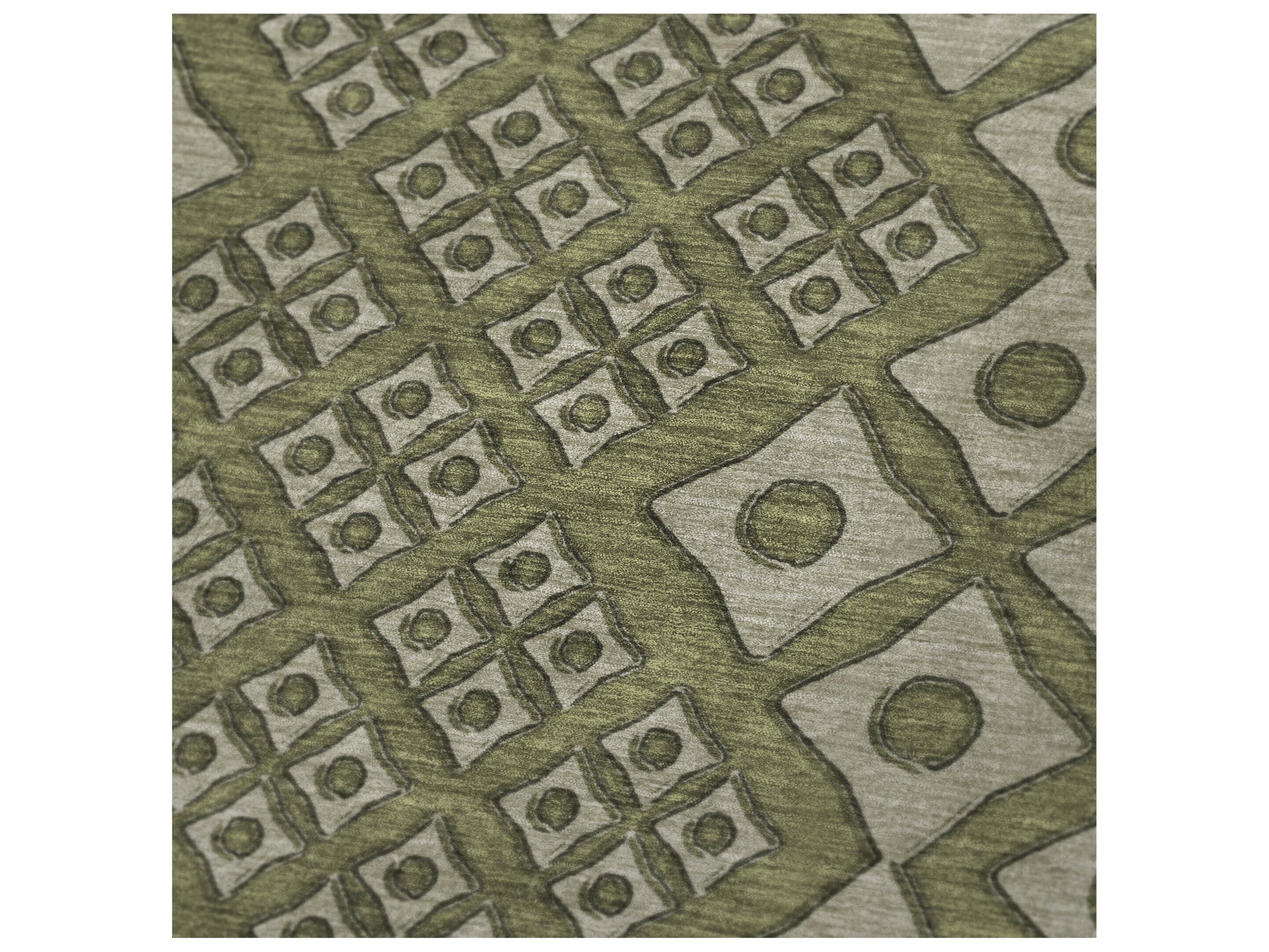 Dalyn Sherpa Green Polyester Throw