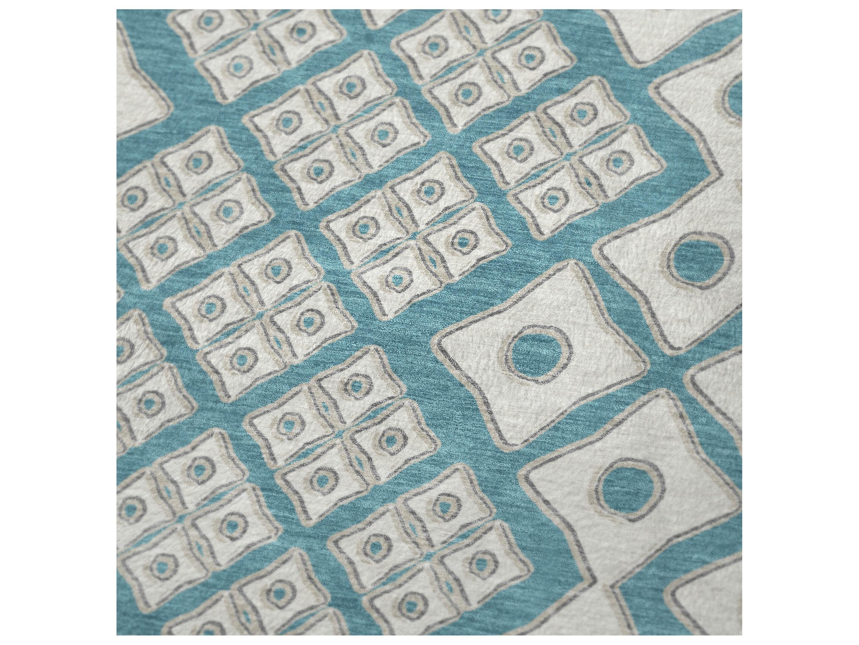 Dalyn Sherpa Teal Polyester Throw