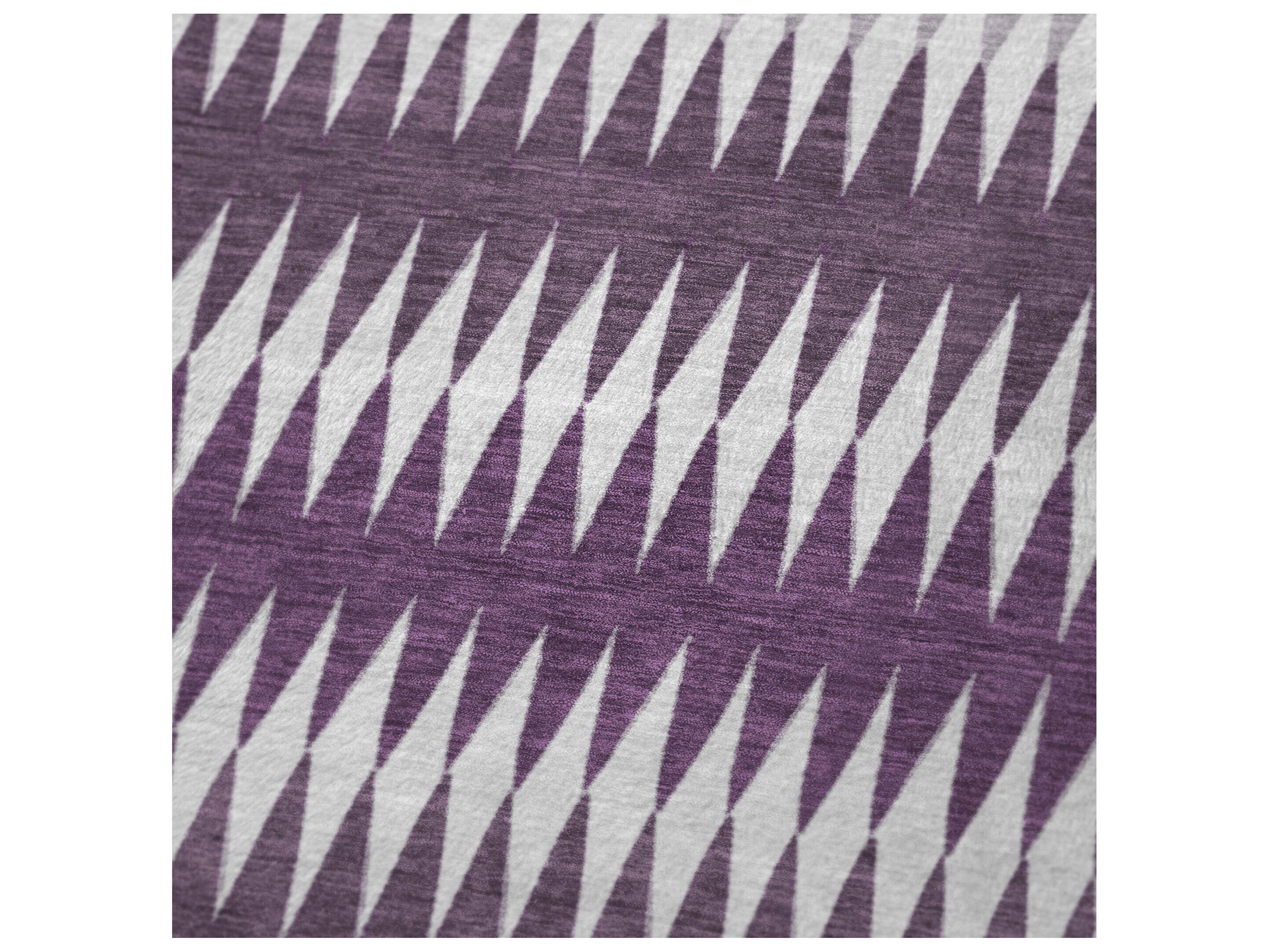 Dalyn Sherpa Purple Polyester Throw