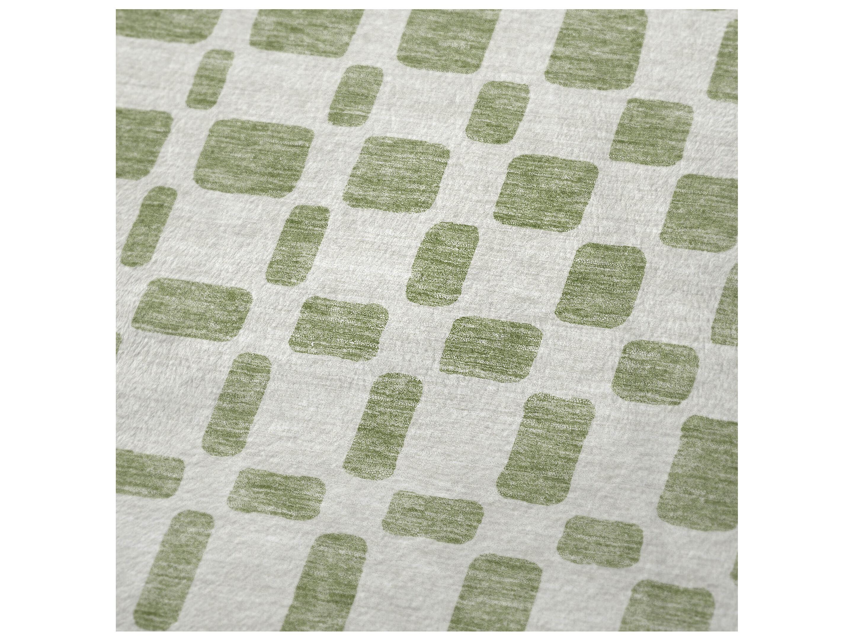 Dalyn Sherpa Green Polyester Throw