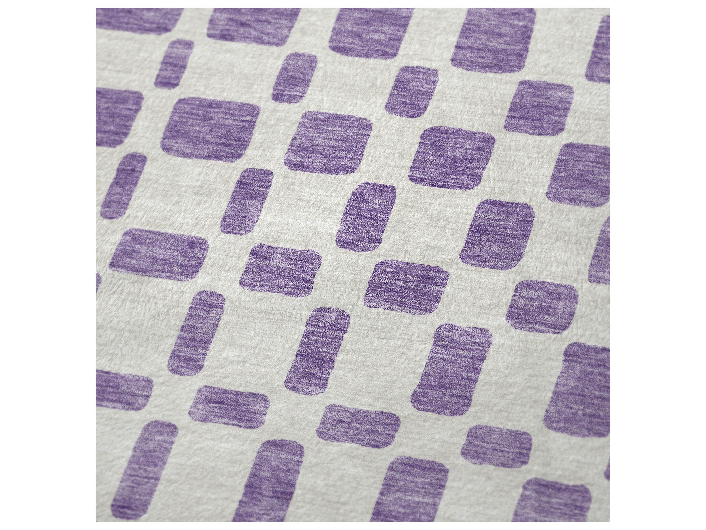 Dalyn Sherpa Purple Polyester Throw