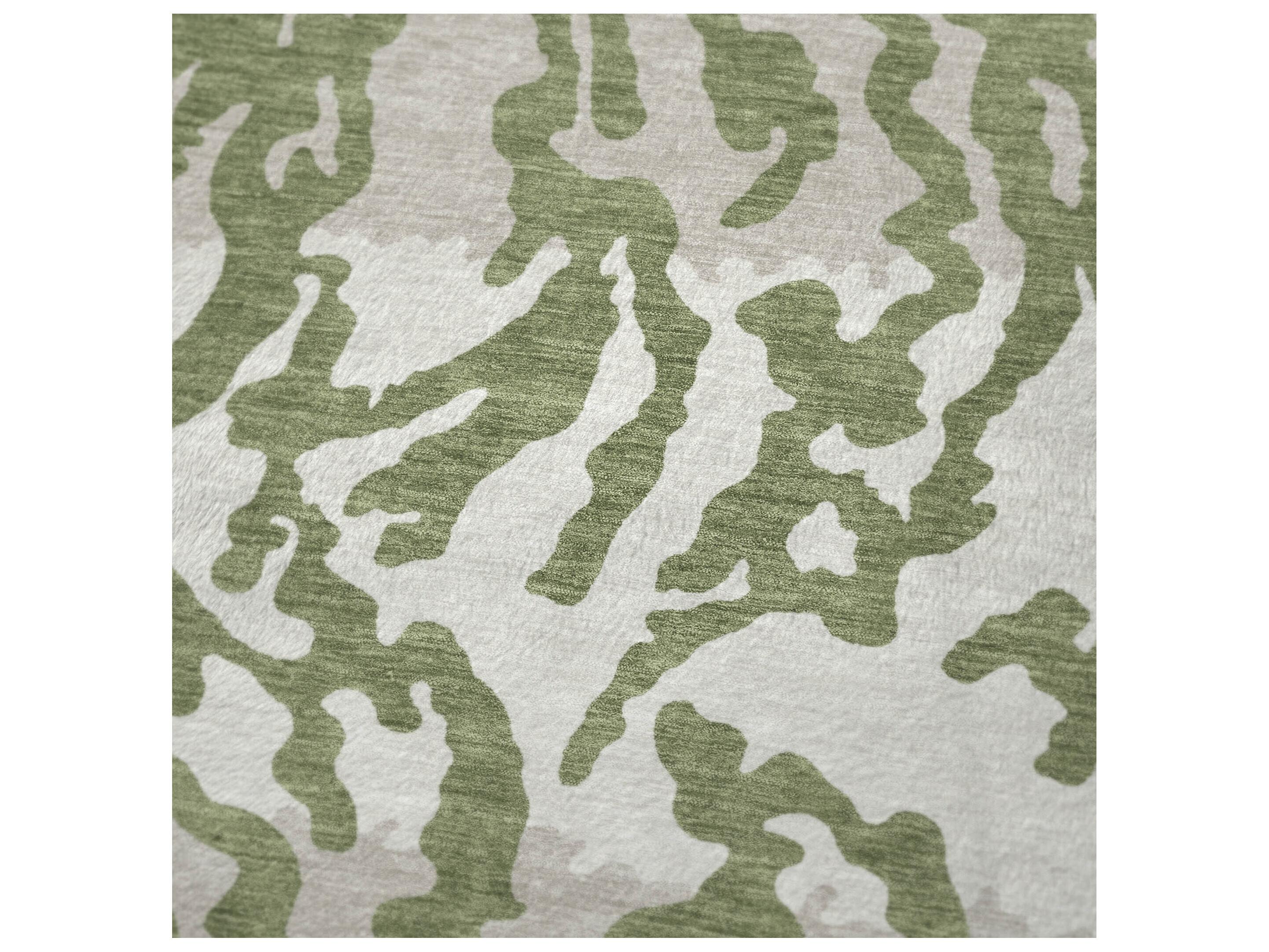 Dalyn Sherpa Green Polyester Throw