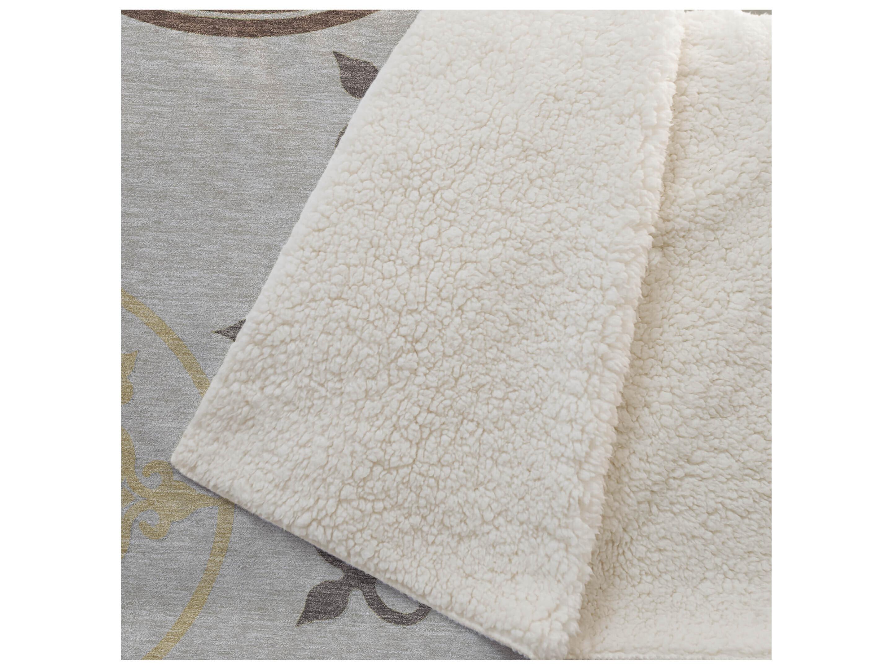 Dalyn Sherpa Brown Polyester Throw