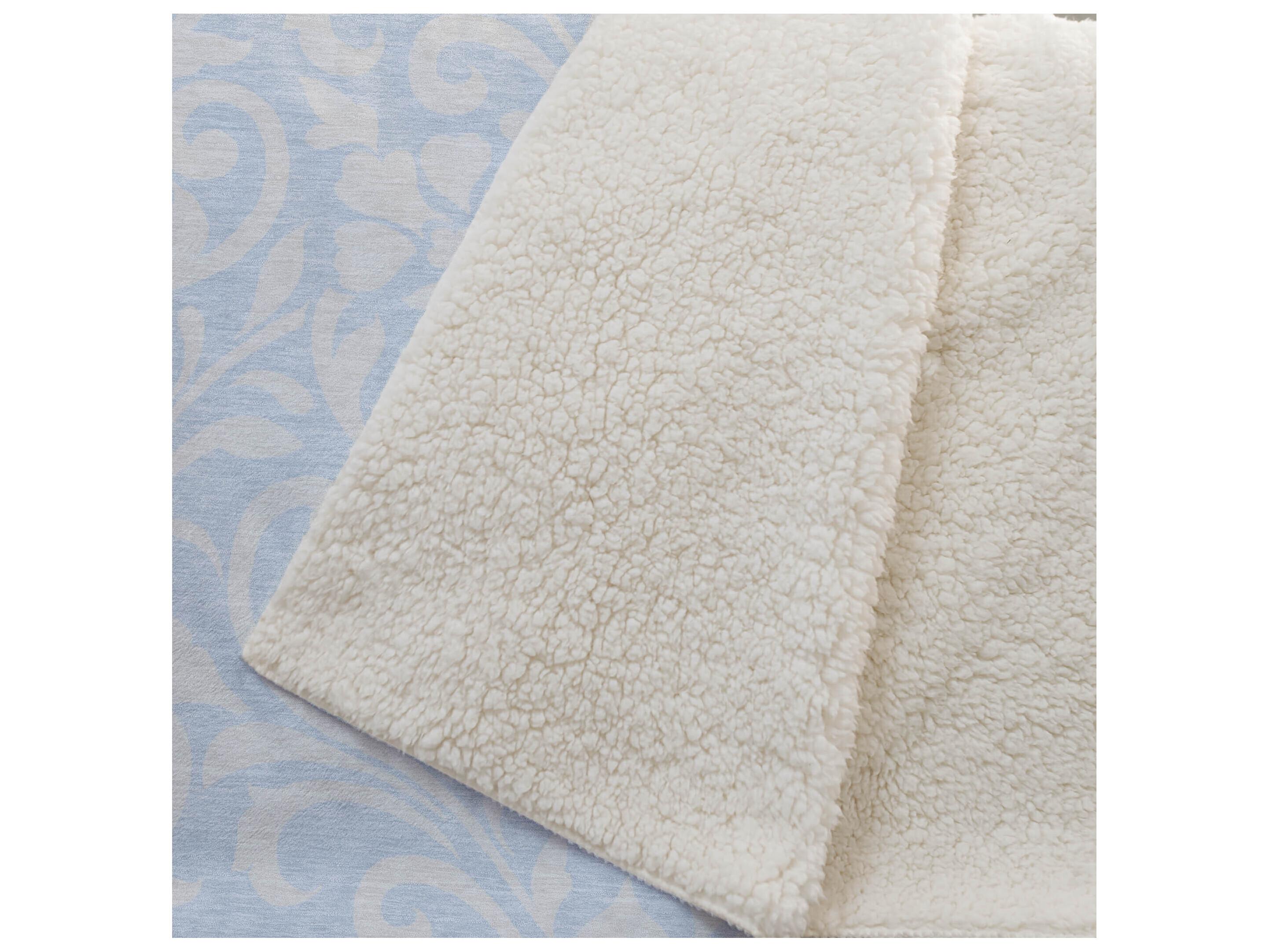 Dalyn Sherpa Blue Polyester Throw