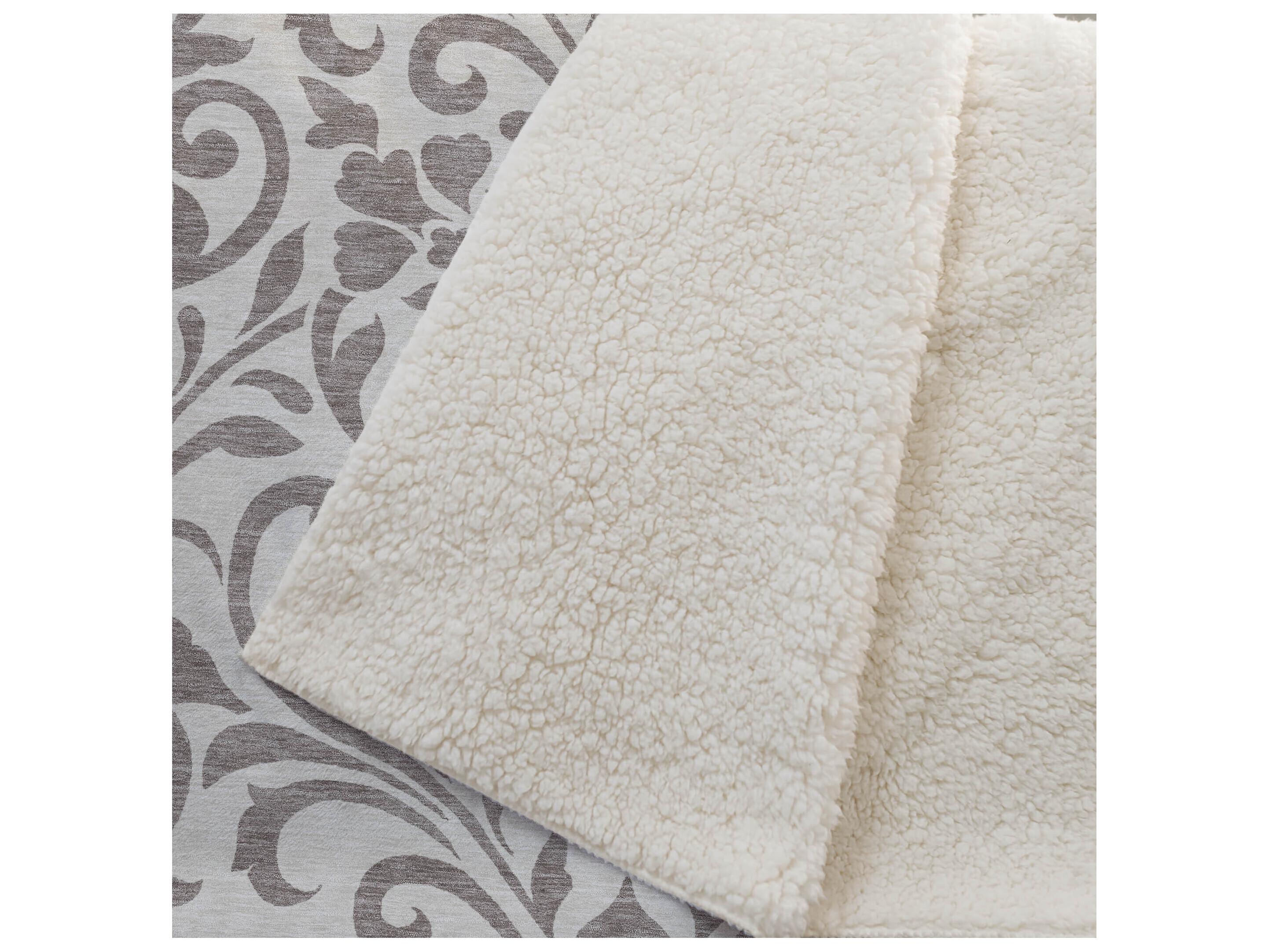 Dalyn Sherpa Brown Polyester Throw