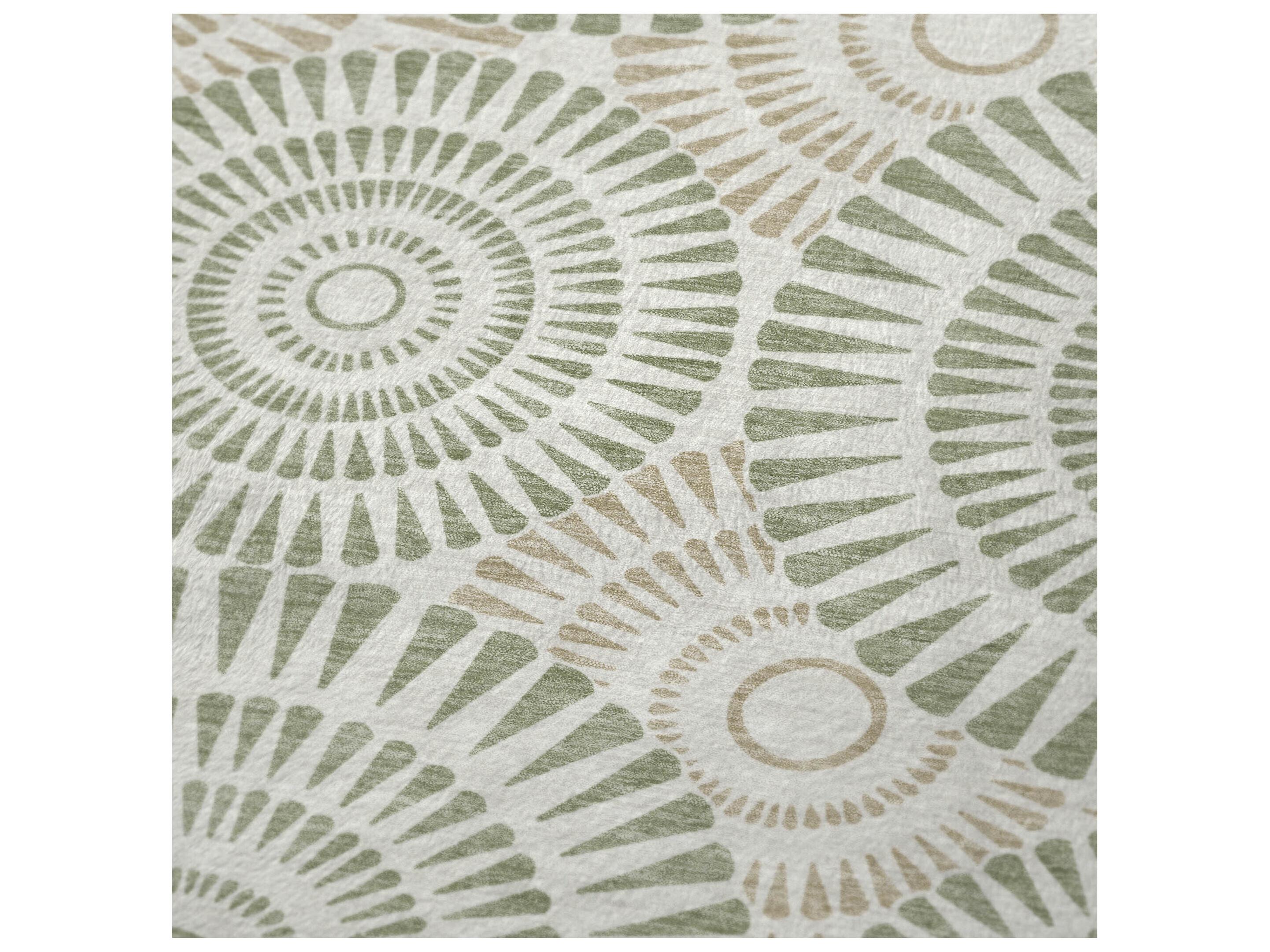 Dalyn Sherpa Green Polyester Throw