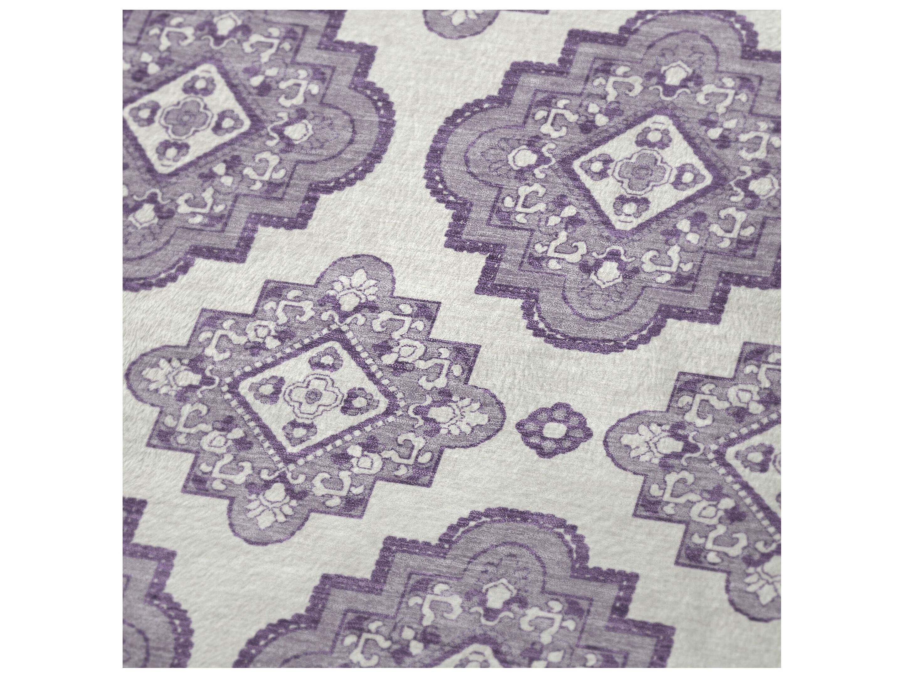Dalyn Sherpa Purple Polyester Throw