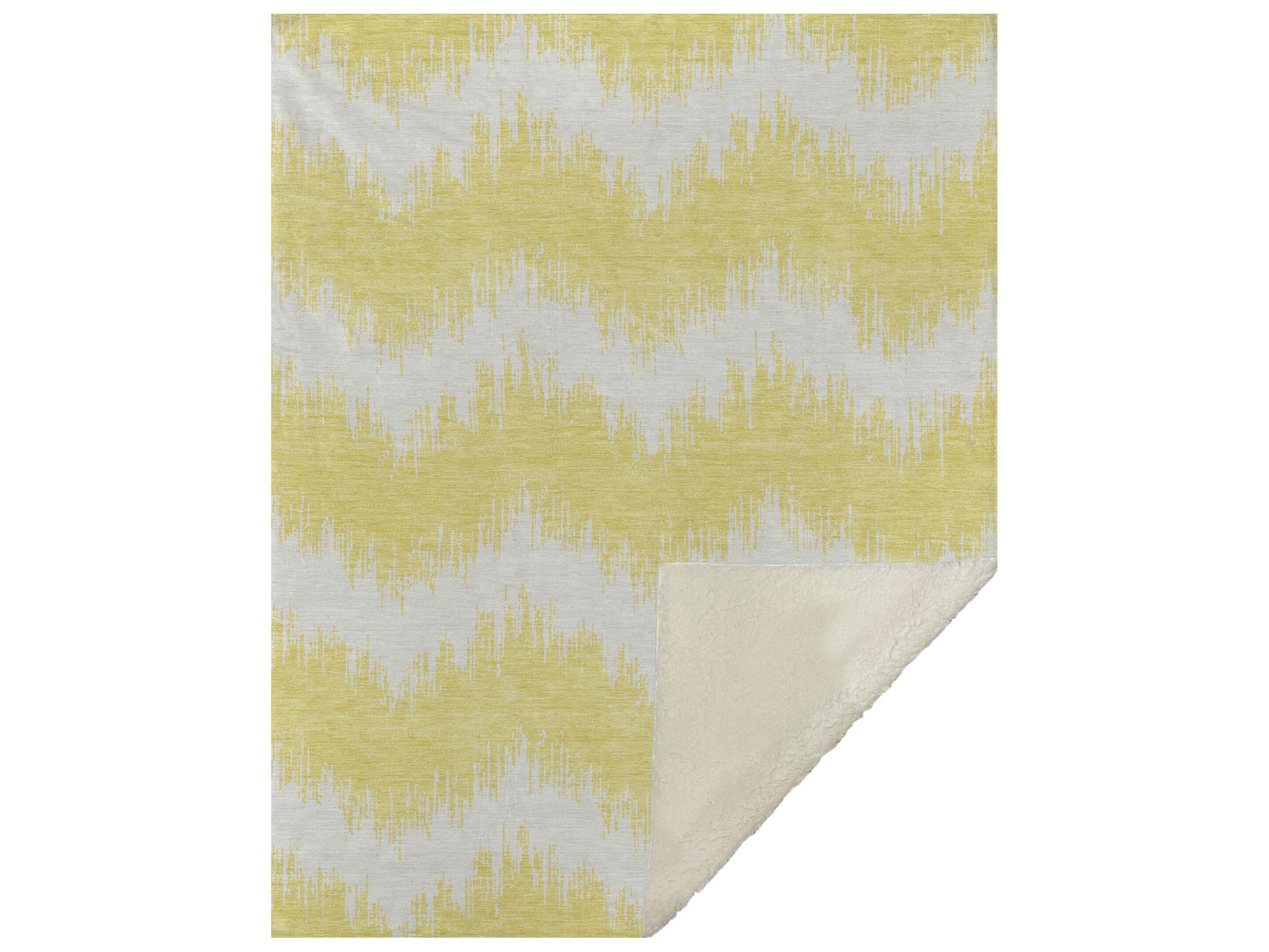 Dalyn Sherpa Gold Polyester Throw