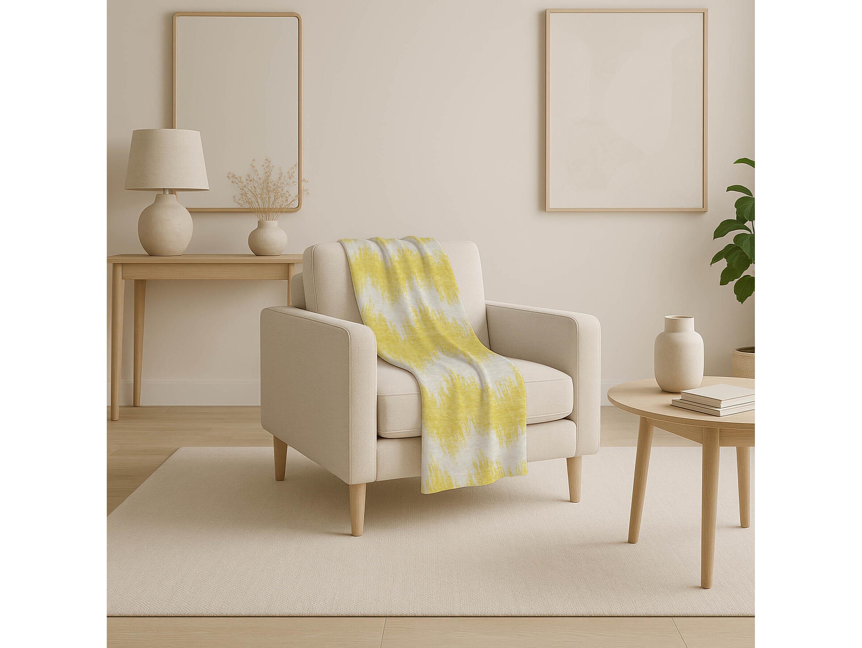 Dalyn Sherpa Gold Polyester Throw