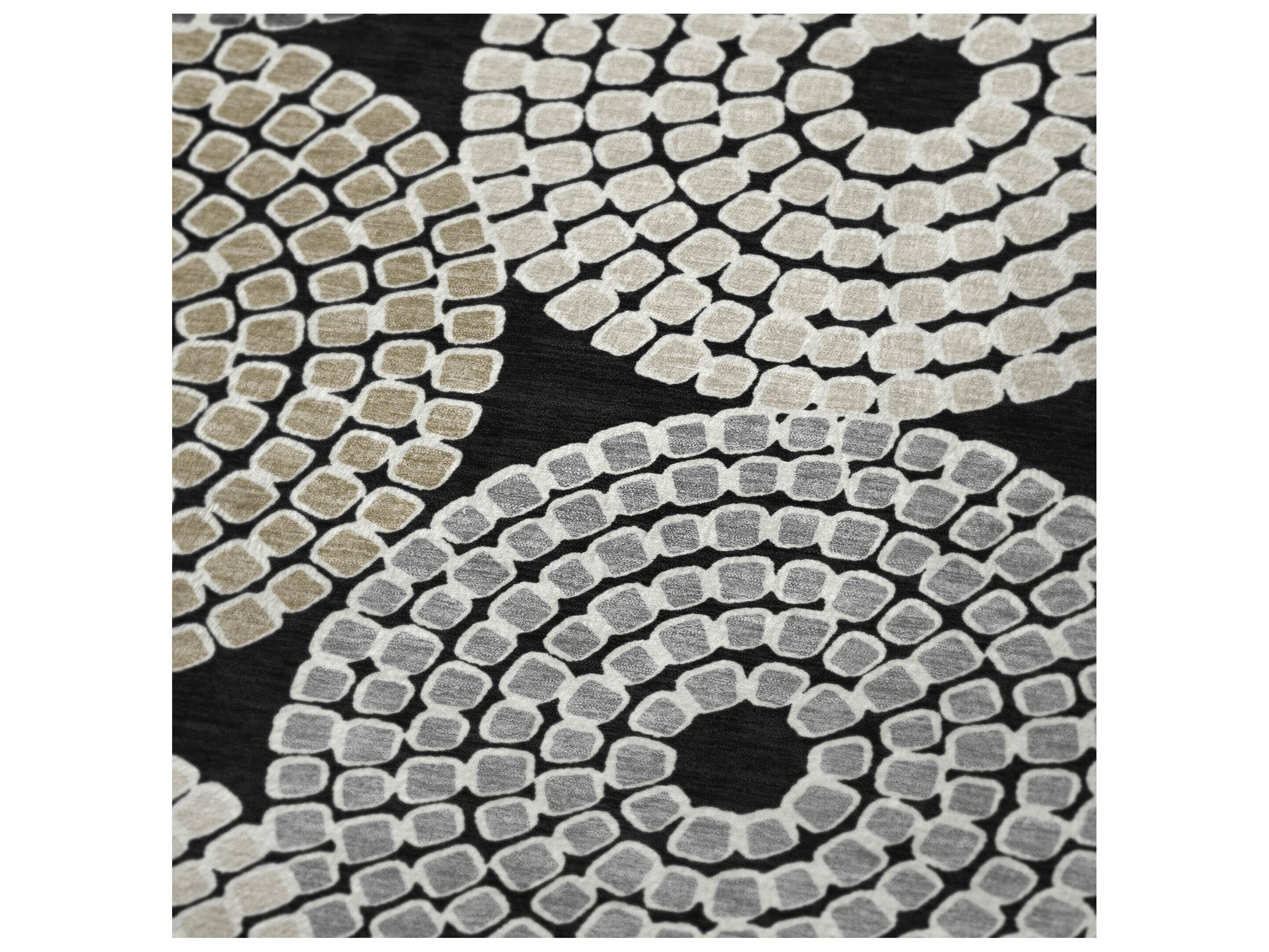 Dalyn Sherpa Black Polyester Throw