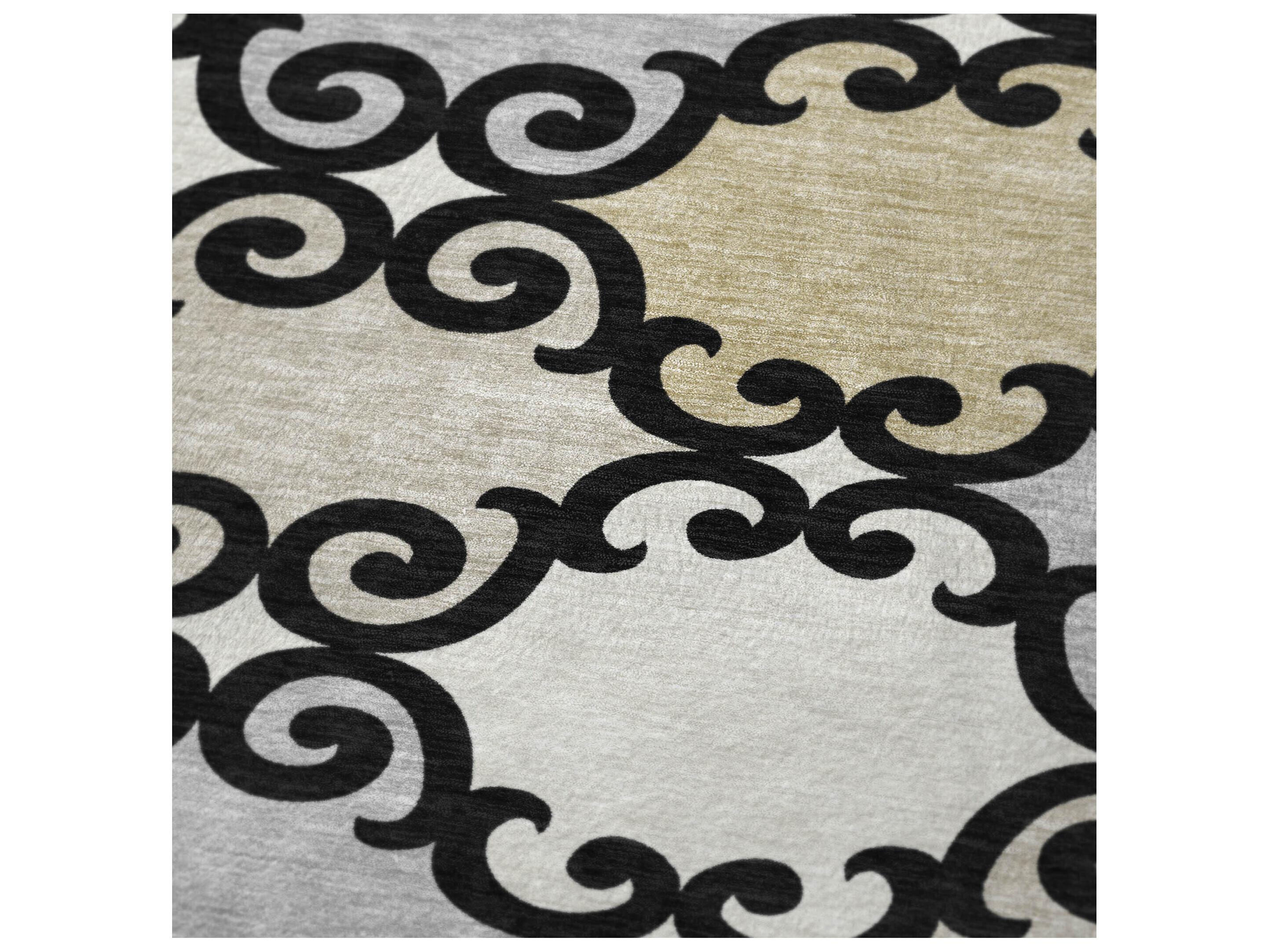 Dalyn Sherpa Black Polyester Throw