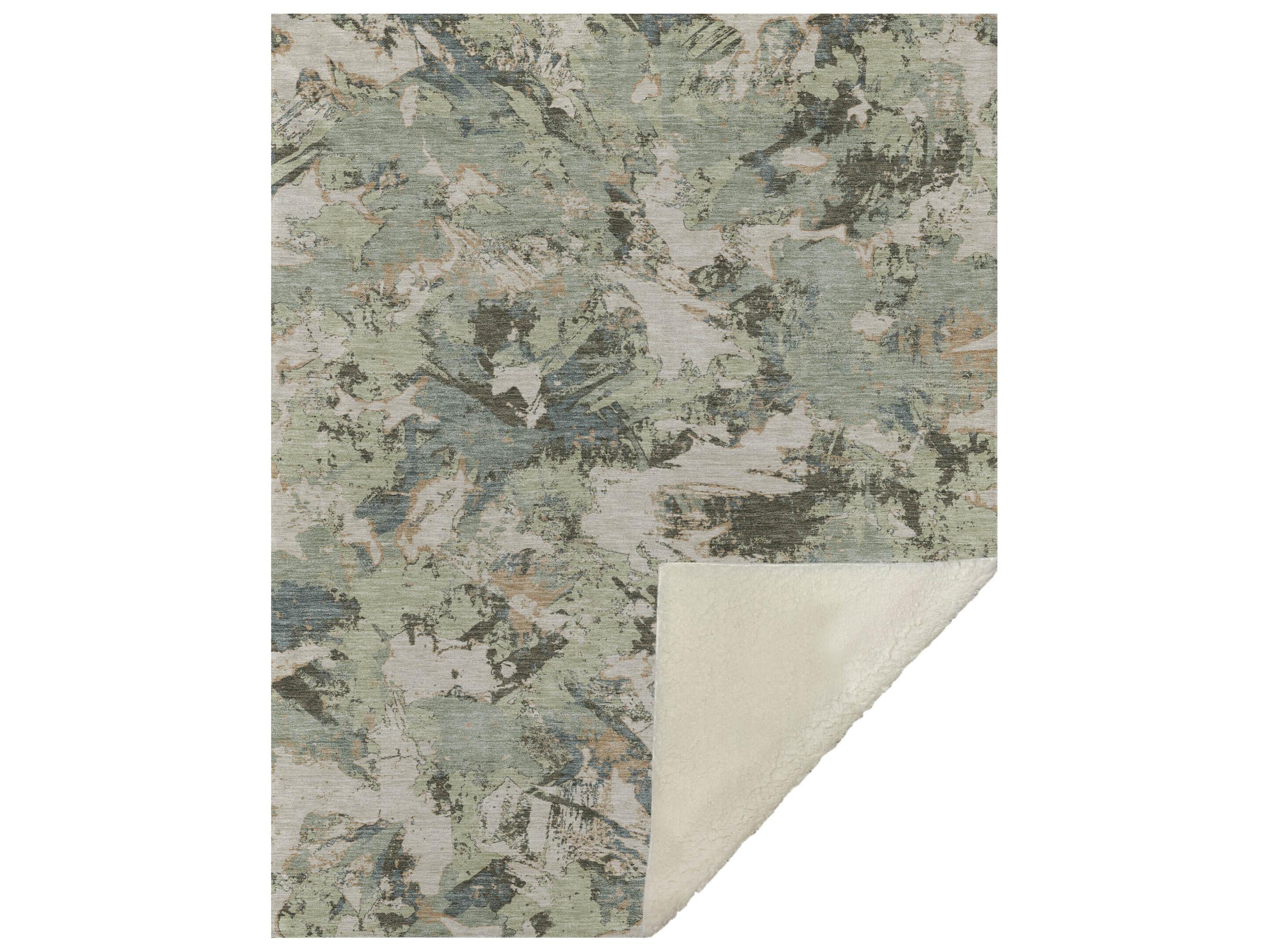 Dalyn Sherpa Brown Polyester Throw