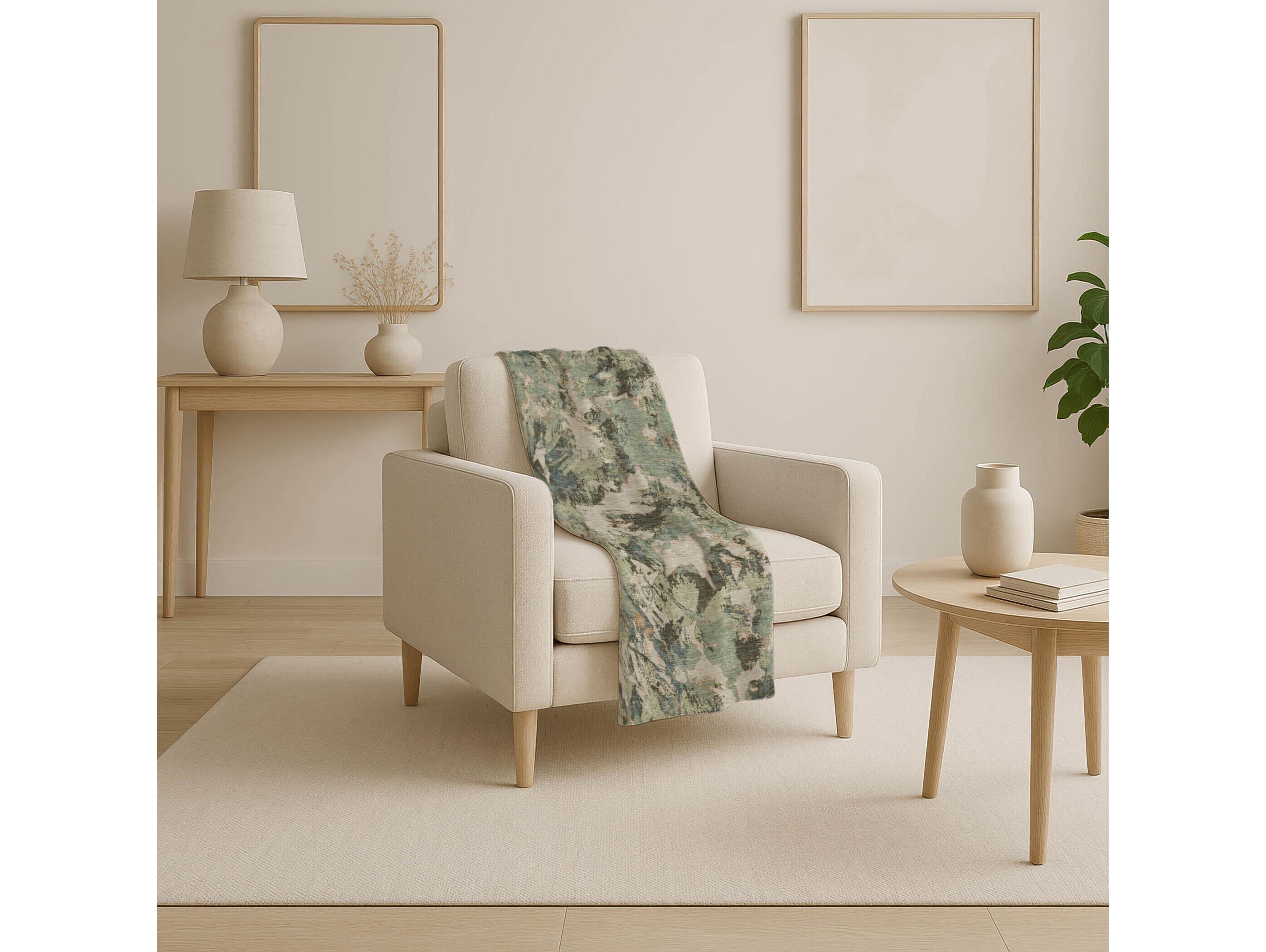 Dalyn Sherpa Brown Polyester Throw