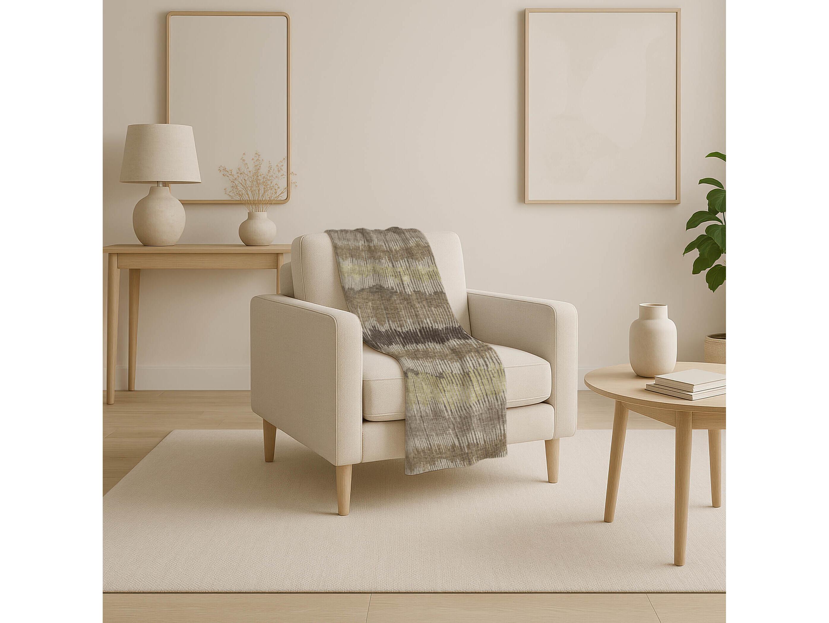 Dalyn Sherpa Brown Polyester Throw