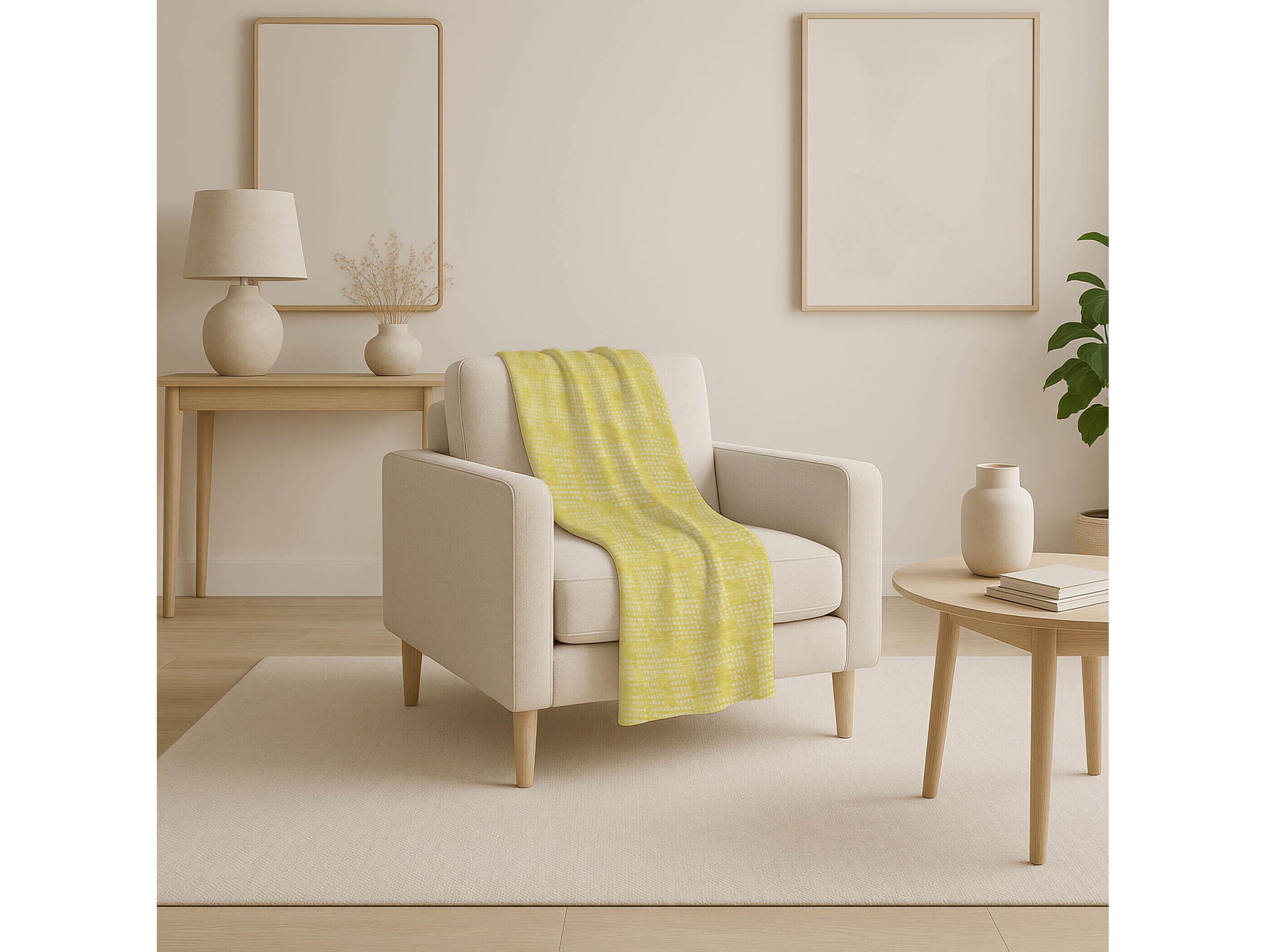 Dalyn Sherpa Gold Polyester Throw