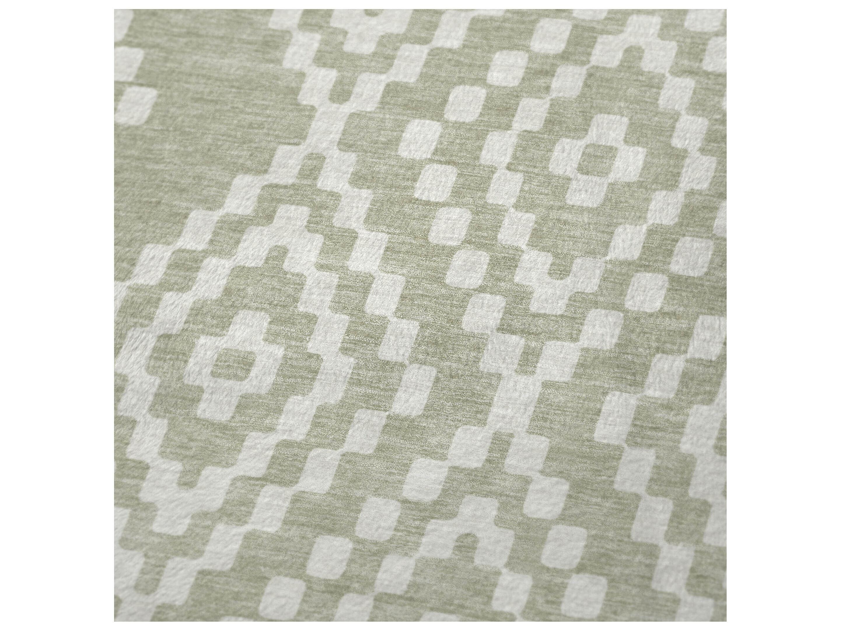 Dalyn Sherpa Green Polyester Throw