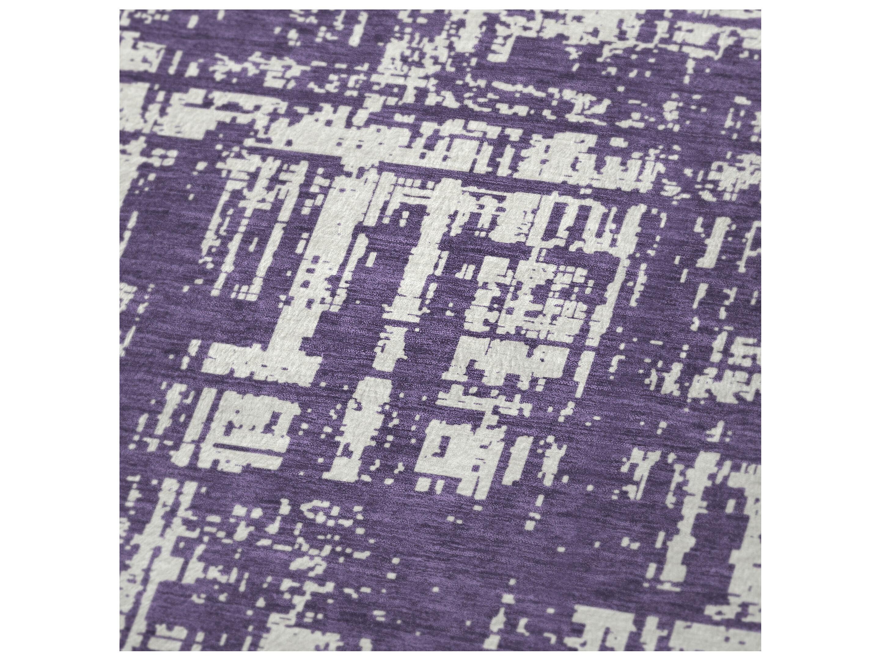 Dalyn Sherpa Purple Polyester Throw