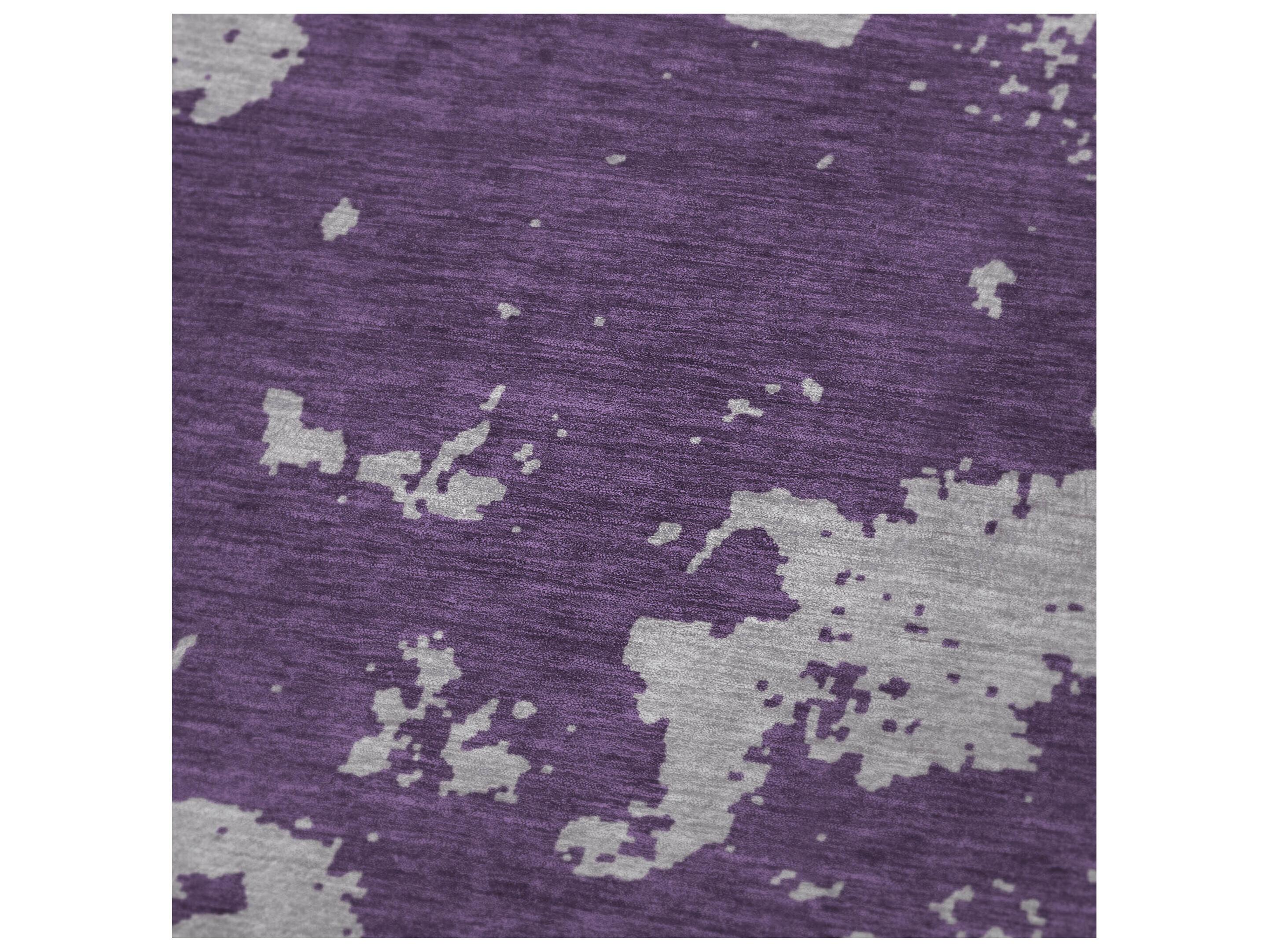 Dalyn Sherpa Purple Polyester Throw