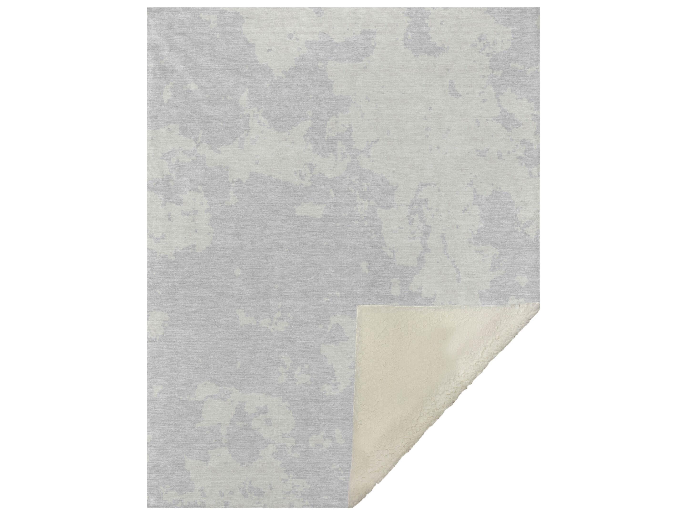 Dalyn Sherpa Gray Polyester Throw