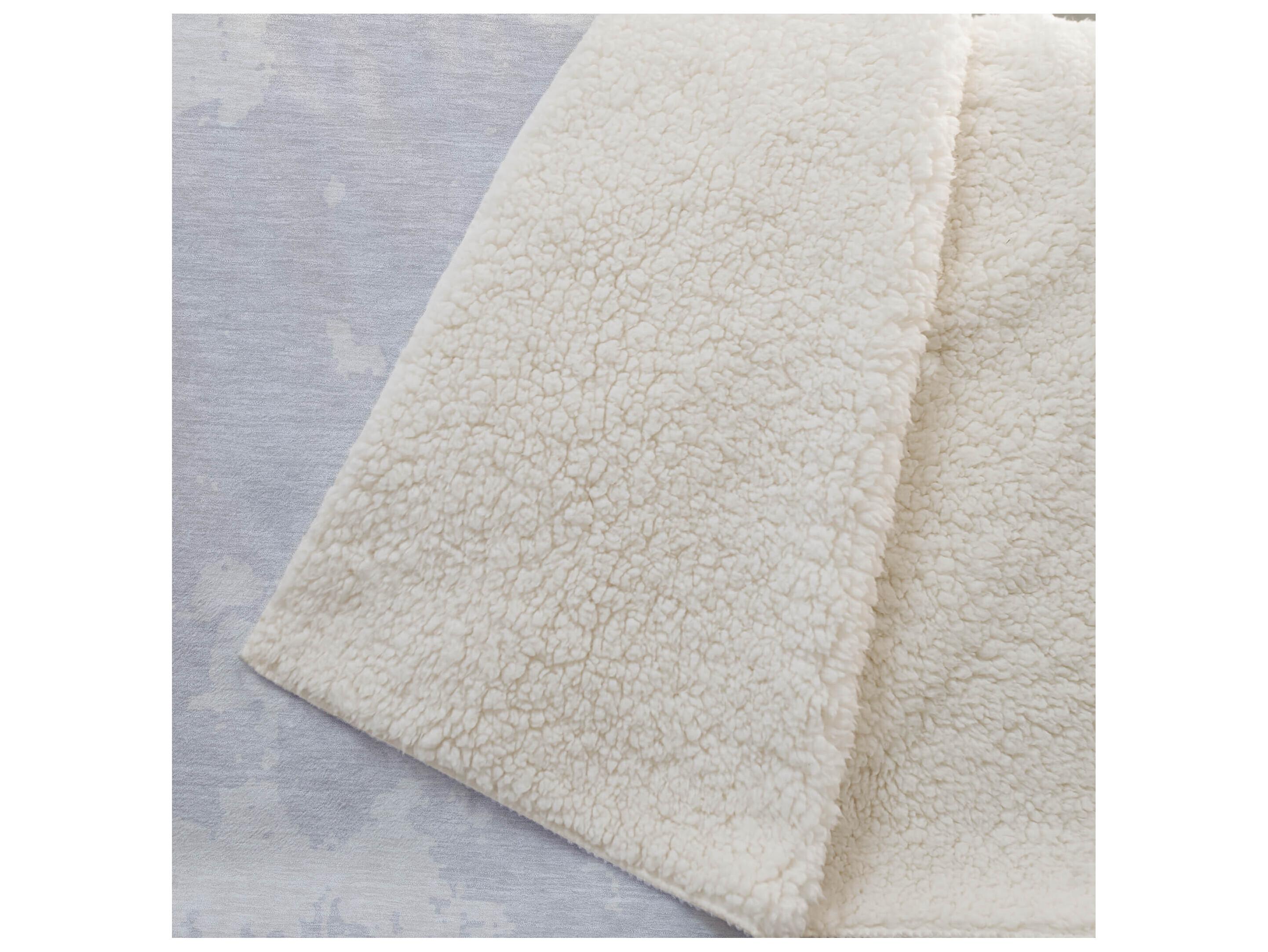 Dalyn Sherpa Gray Polyester Throw