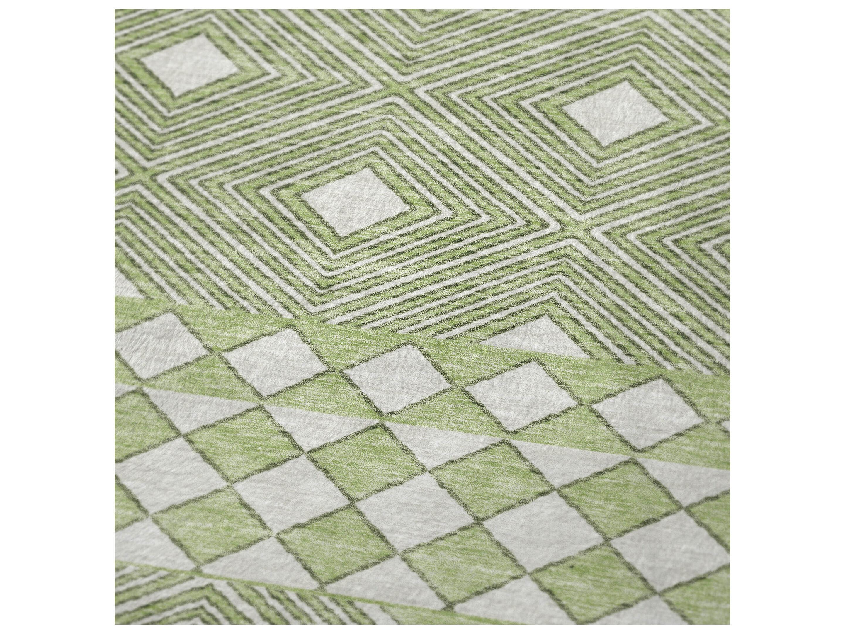 Dalyn Sherpa Green Polyester Throw