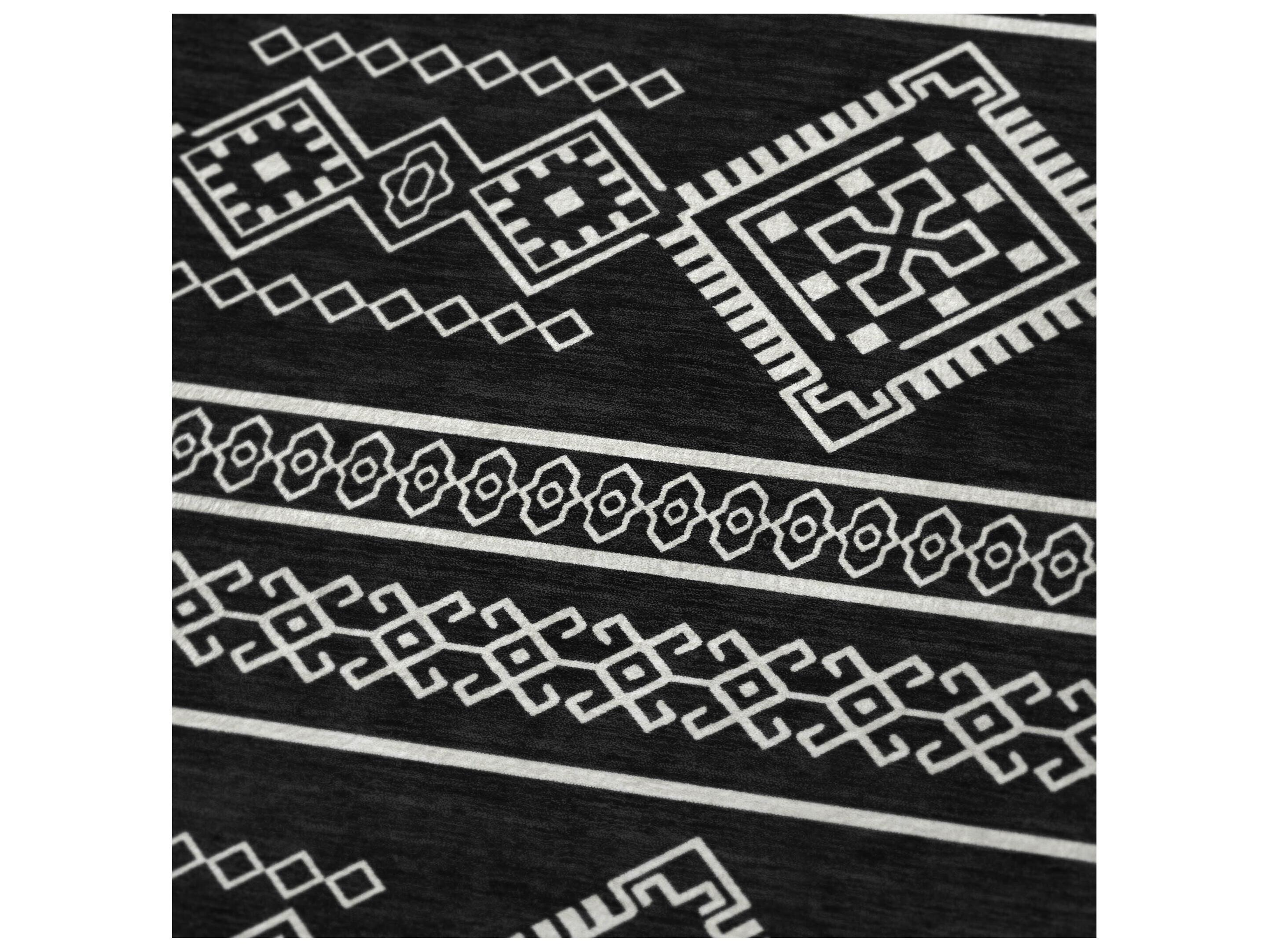 Dalyn Sherpa Black Polyester Throw