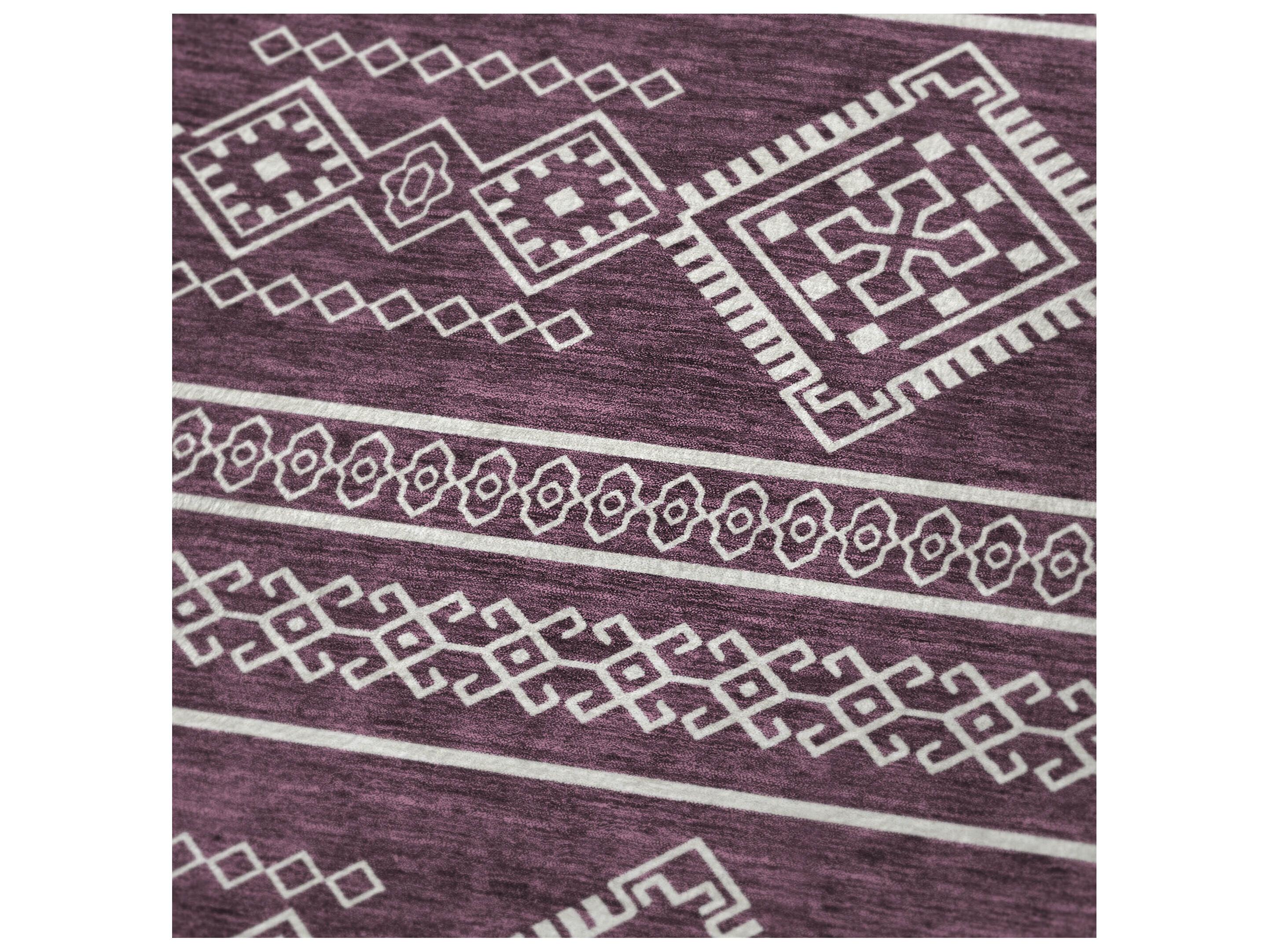 Dalyn Sherpa Purple Polyester Throw