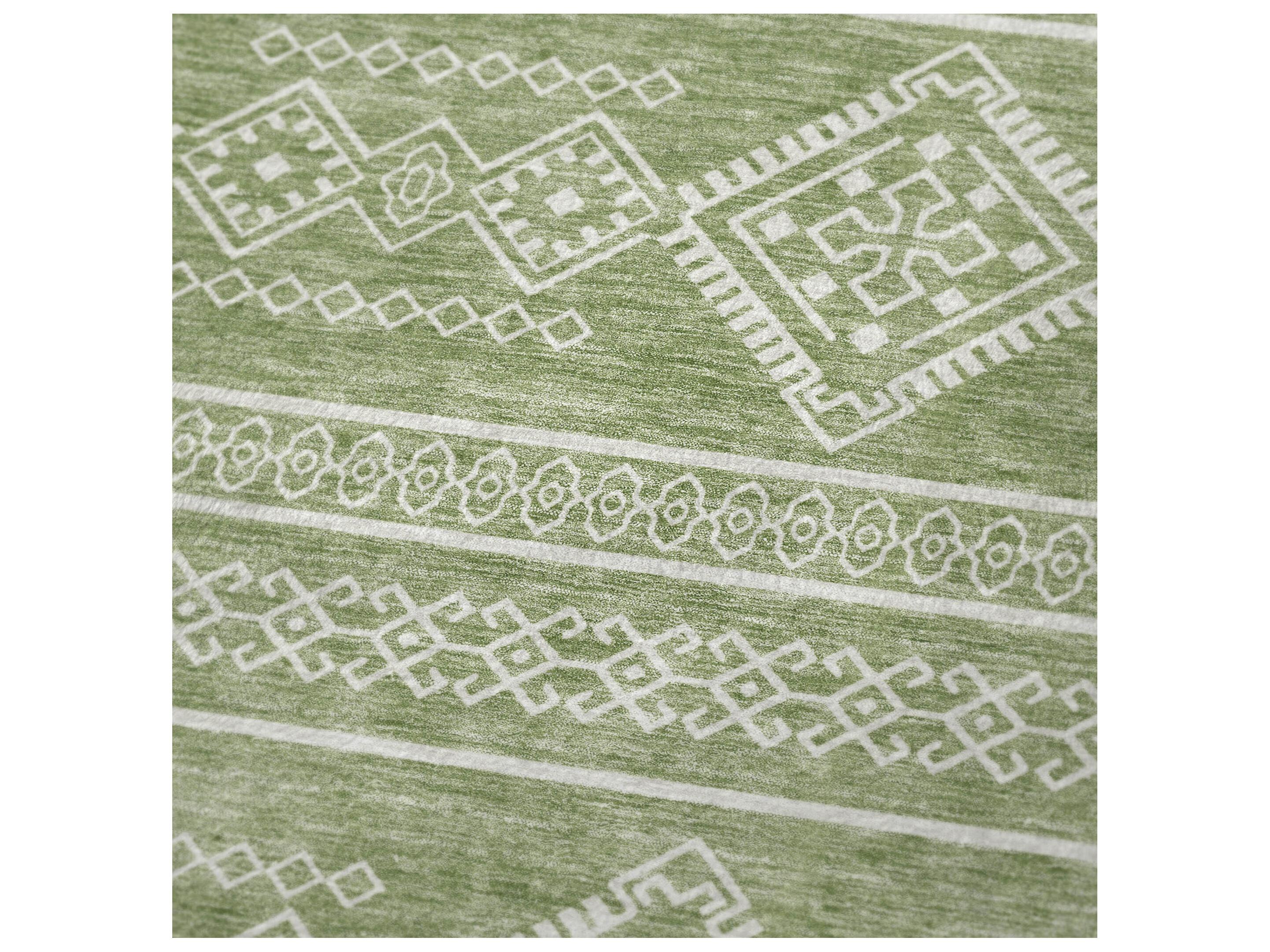 Dalyn Sherpa Green Polyester Throw