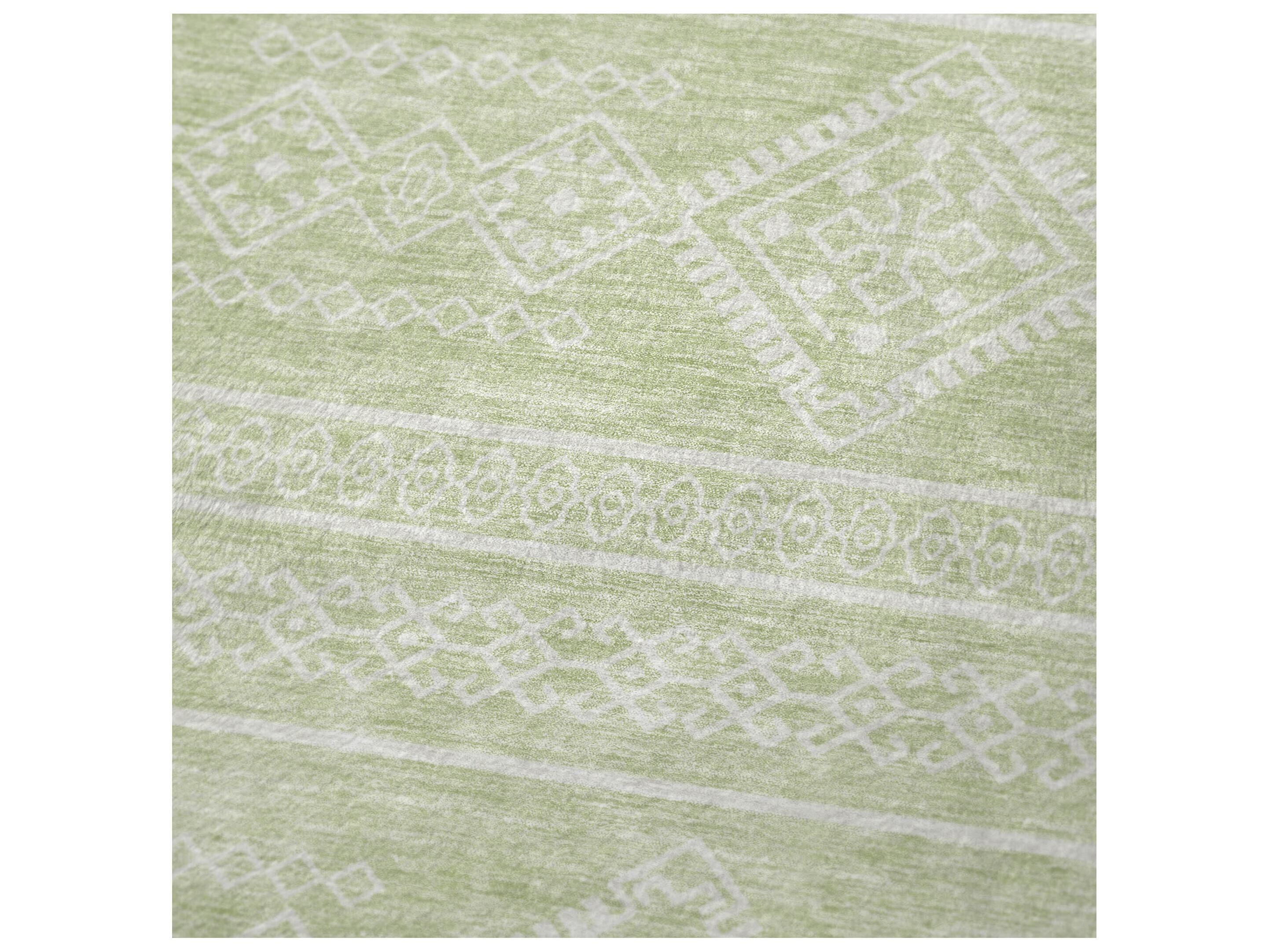 Dalyn Sherpa Green Polyester Throw