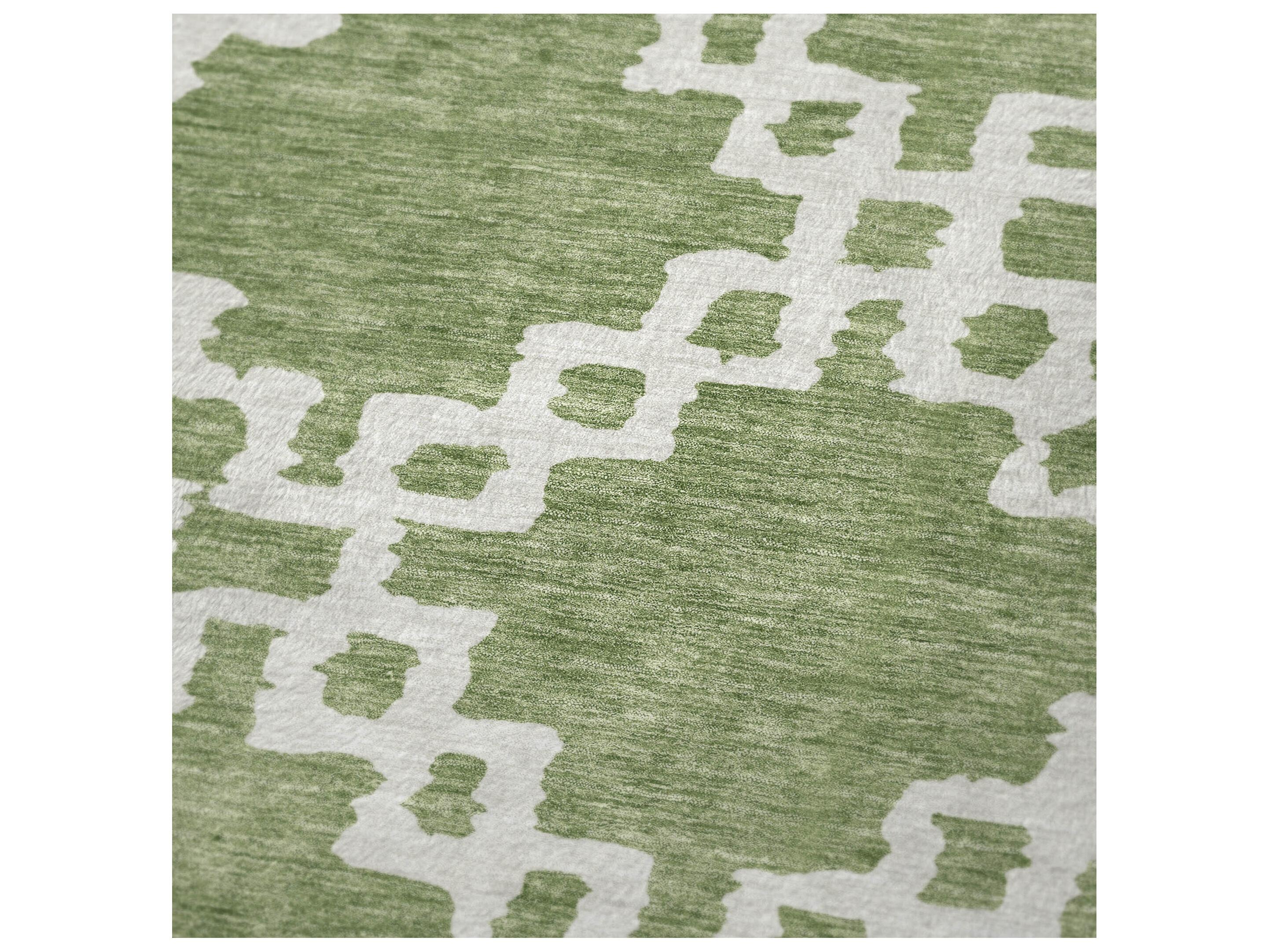 Dalyn Sherpa Green Polyester Throw