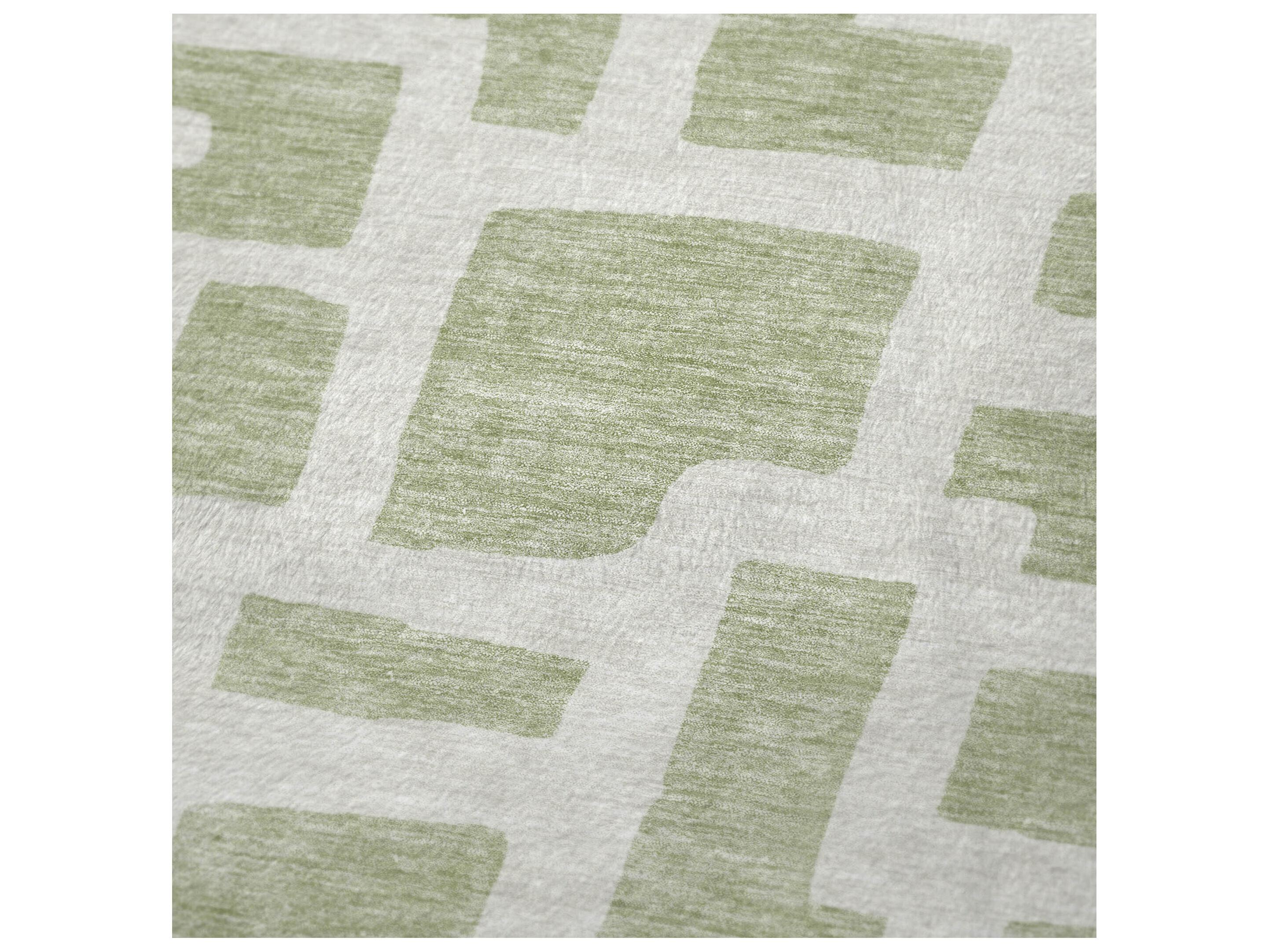 Dalyn Sherpa Green Polyester Throw