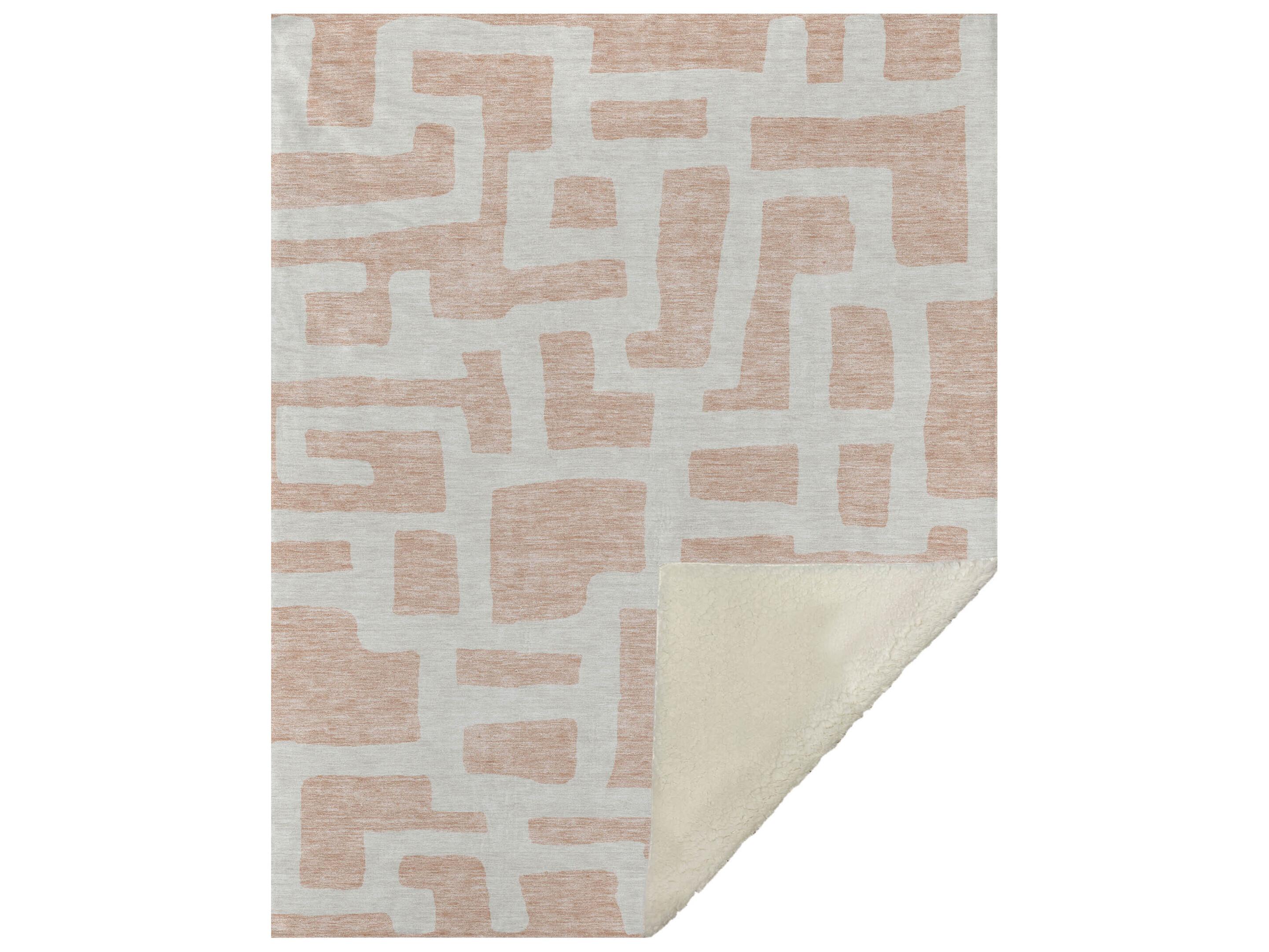 Dalyn Sherpa Orange Polyester Throw