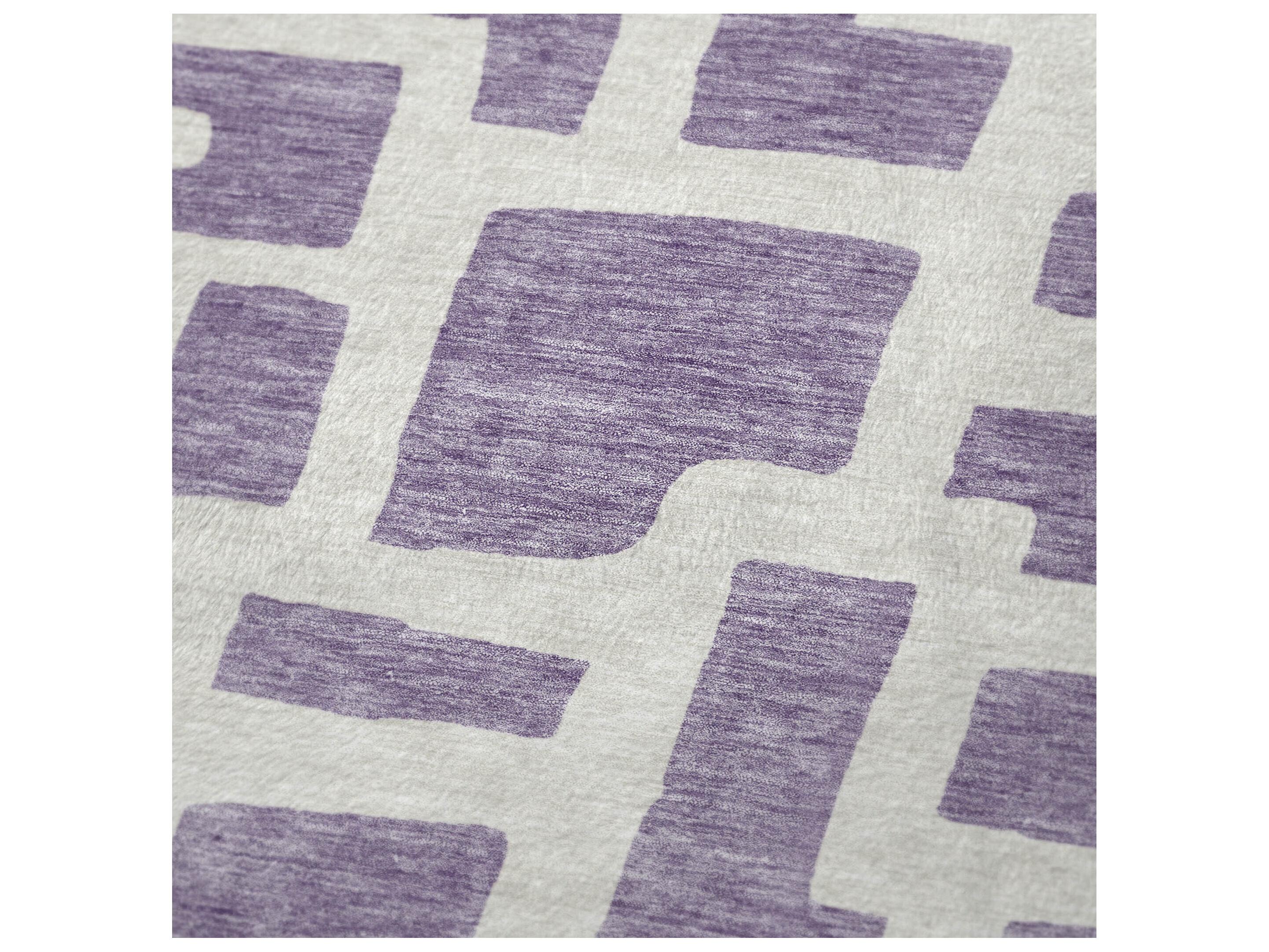 Dalyn Sherpa Purple Polyester Throw