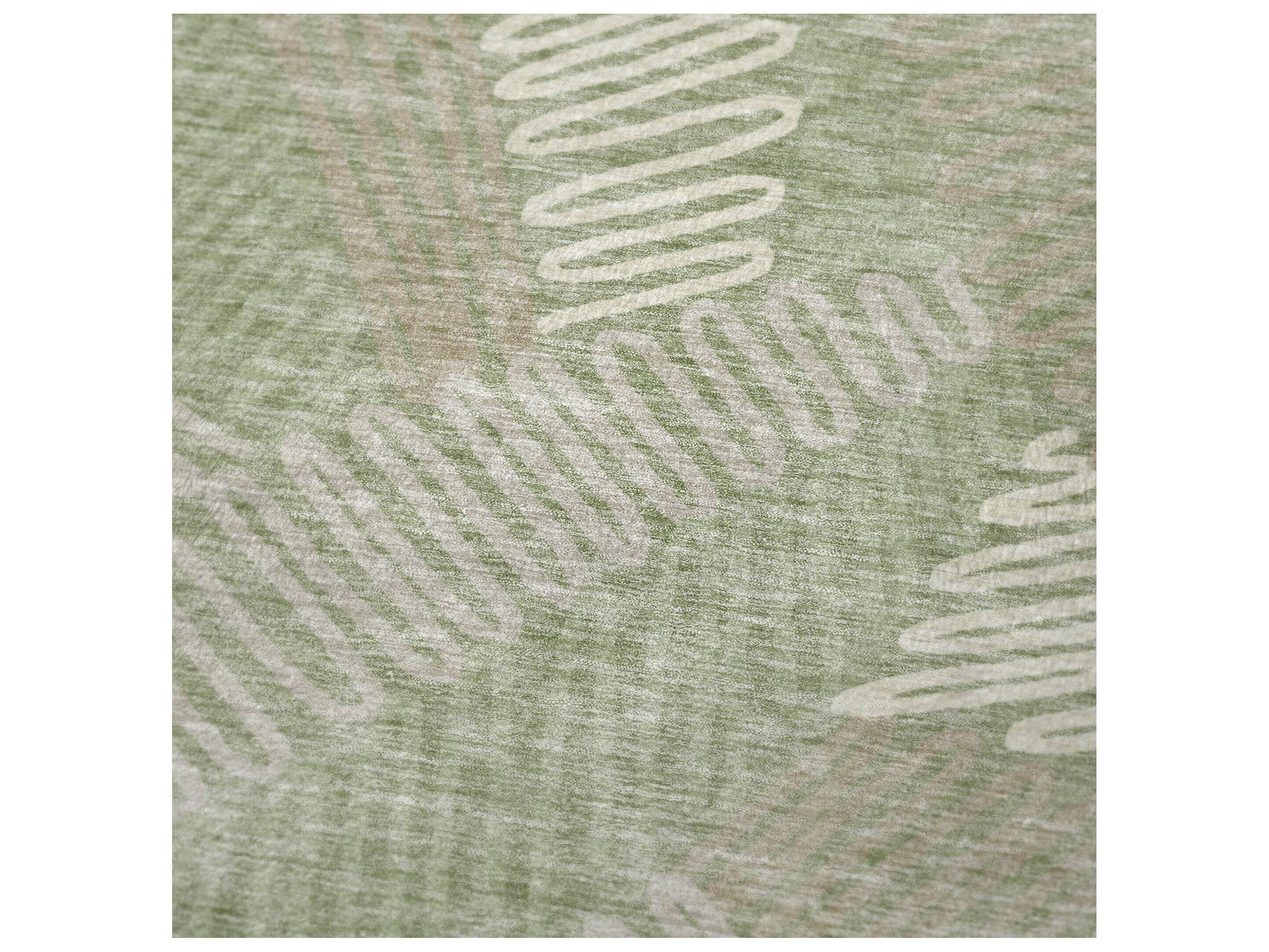 Dalyn Sherpa Green Polyester Throw