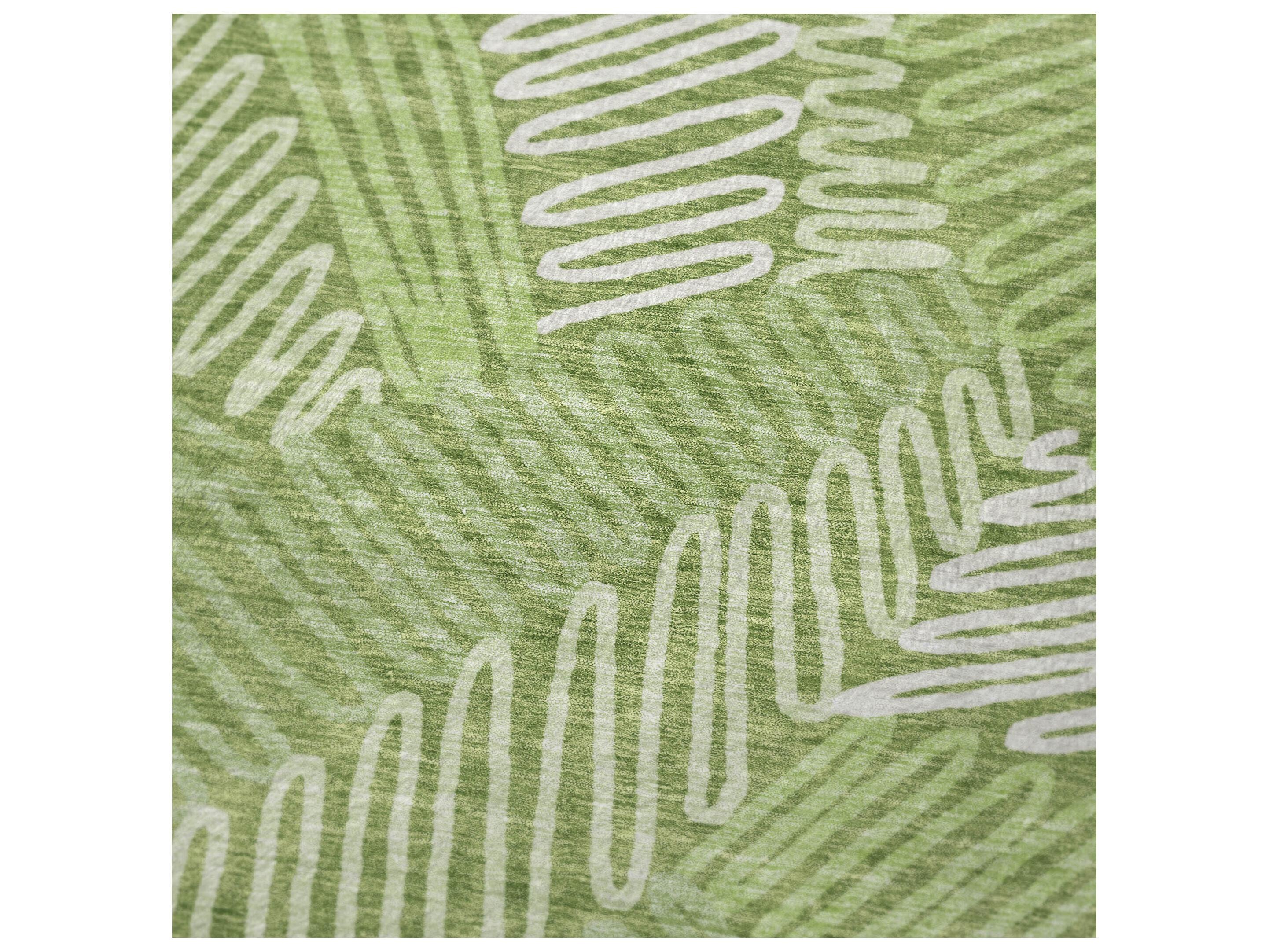 Dalyn Sherpa Green Polyester Throw