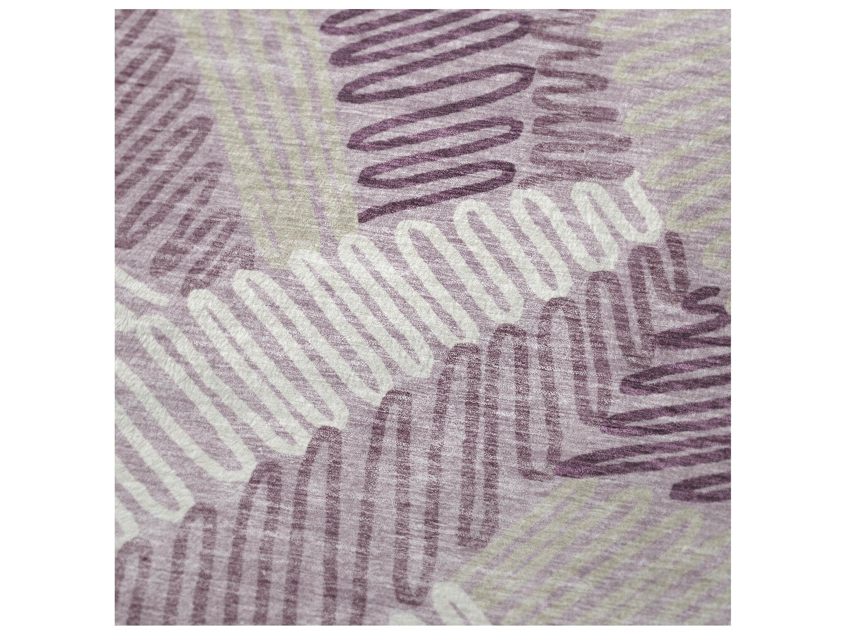 Dalyn Sherpa Purple Polyester Throw