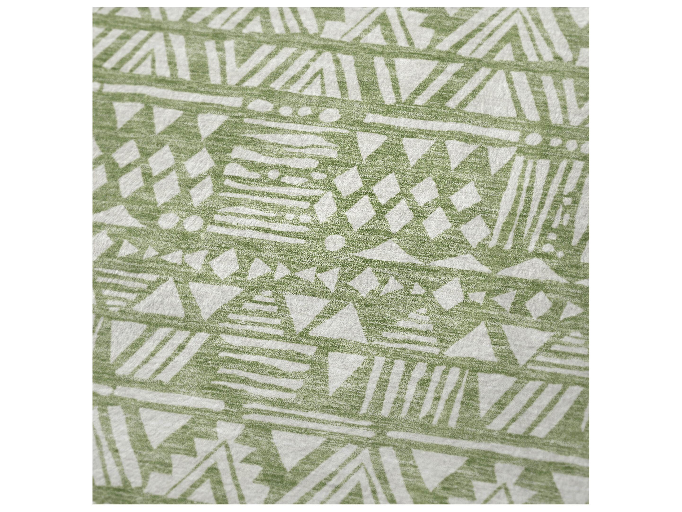 Dalyn Sherpa Green Polyester Throw
