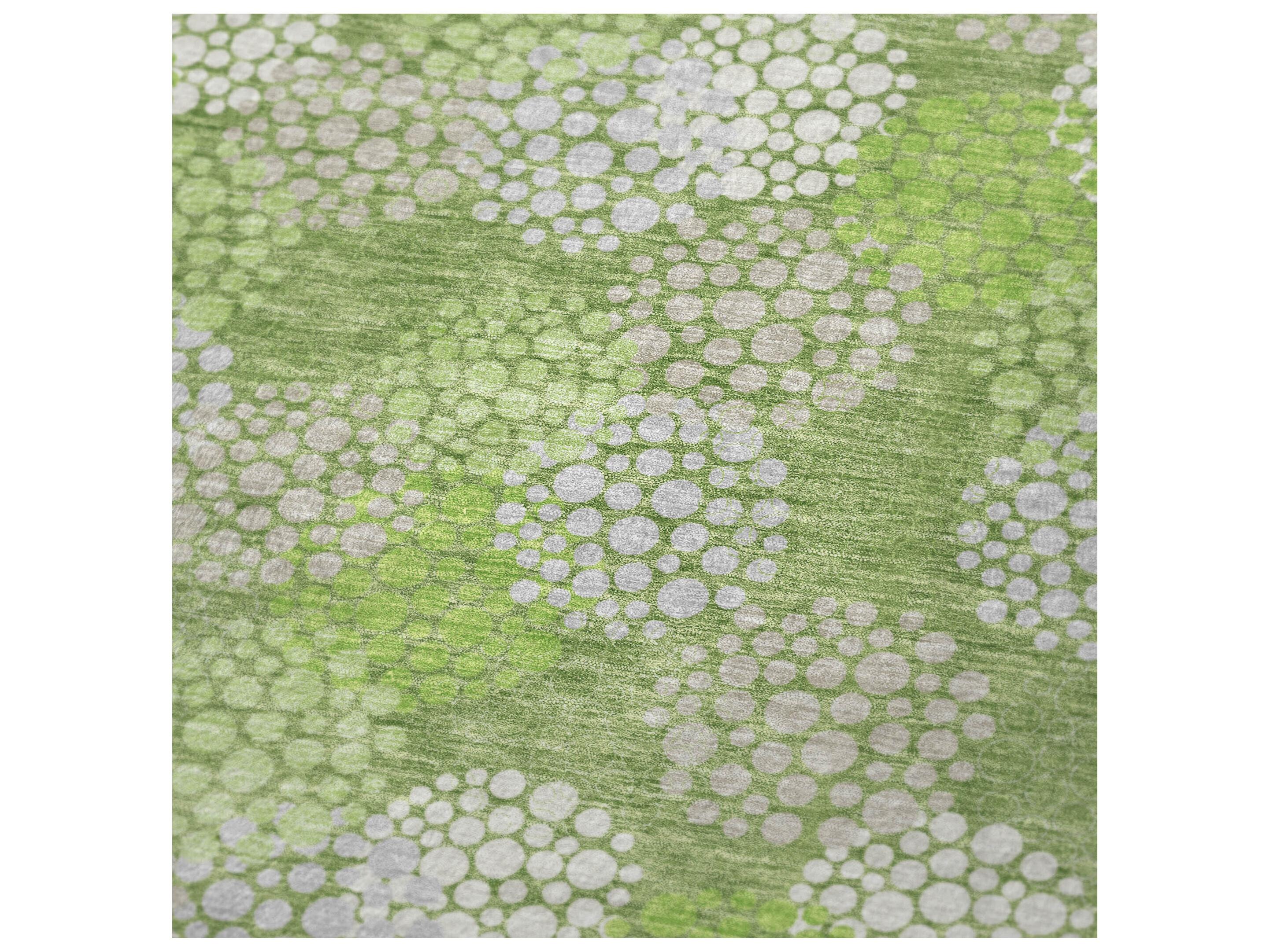 Dalyn Sherpa Green Polyester Throw