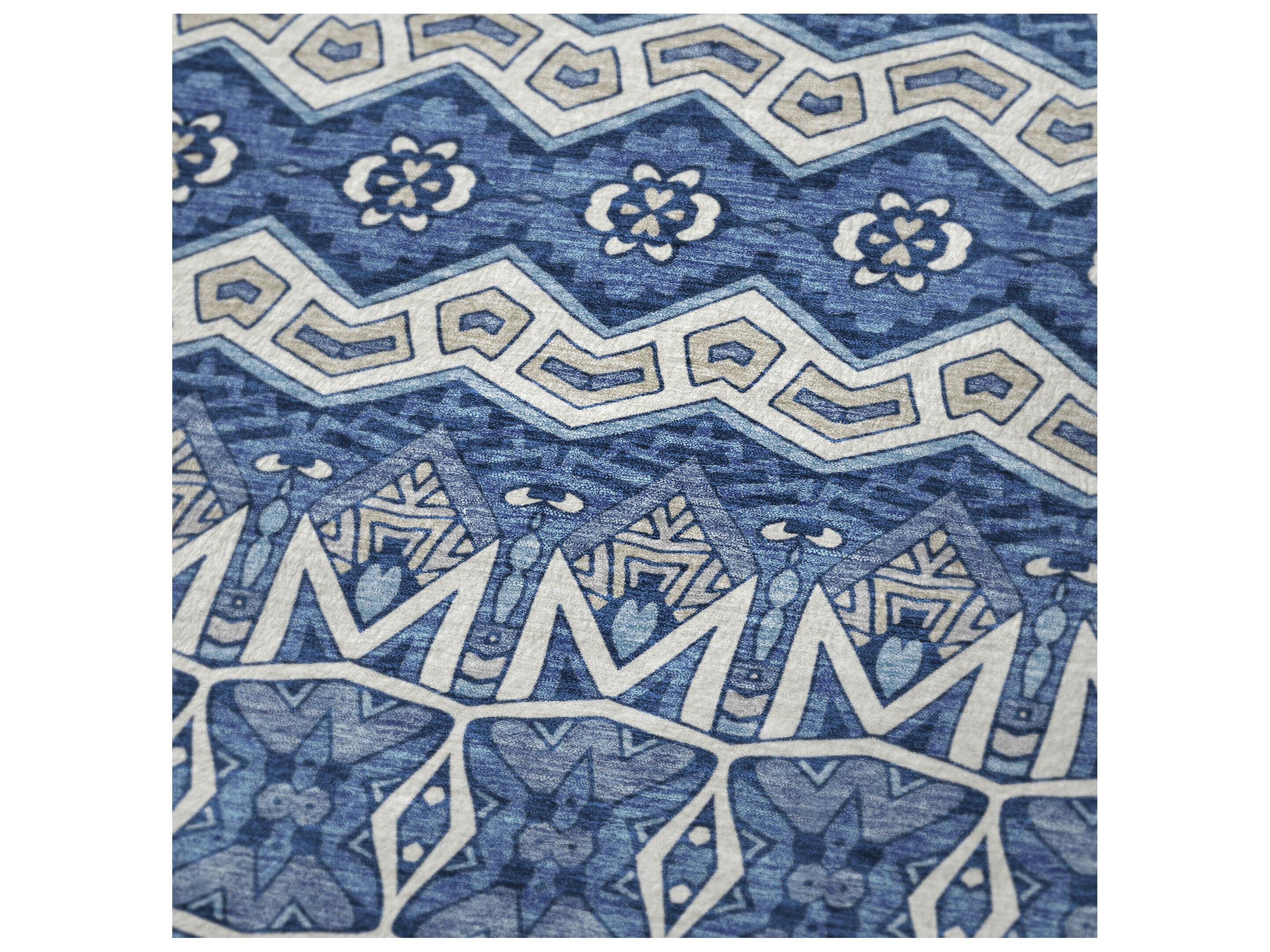 Dalyn Sherpa Blue Polyester Throw