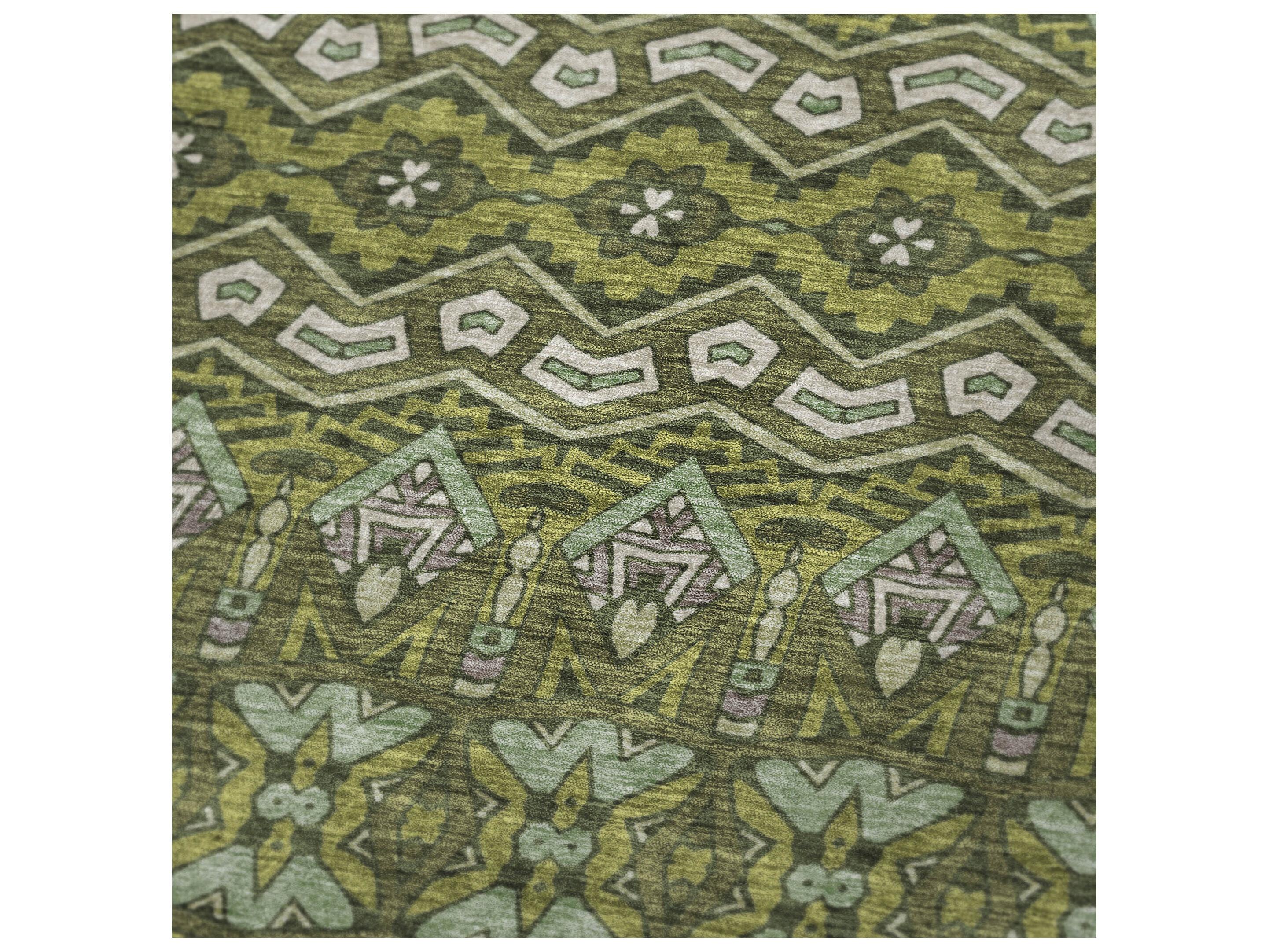 Dalyn Sherpa Green Polyester Throw