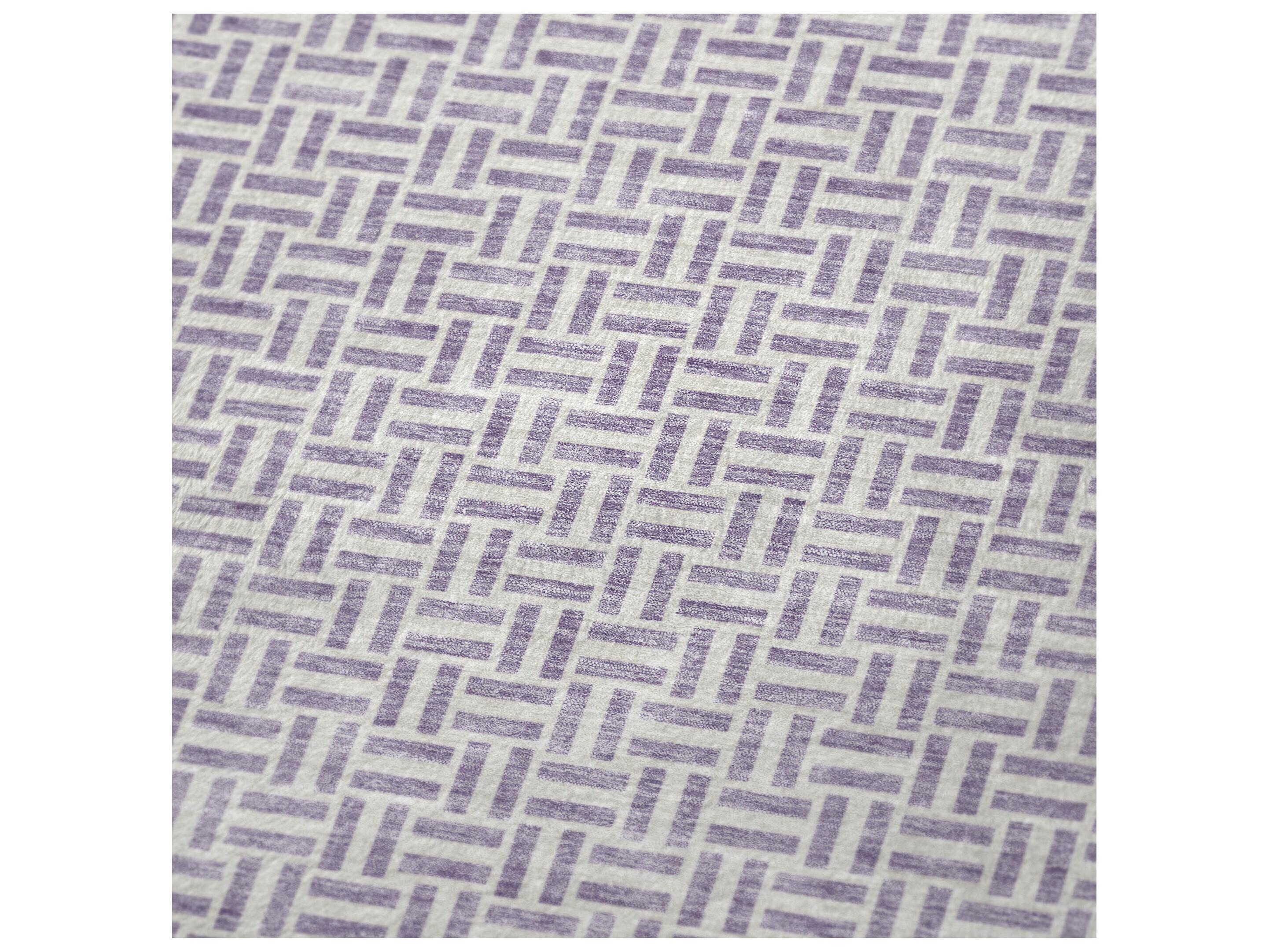 Dalyn Sherpa Purple Polyester Throw
