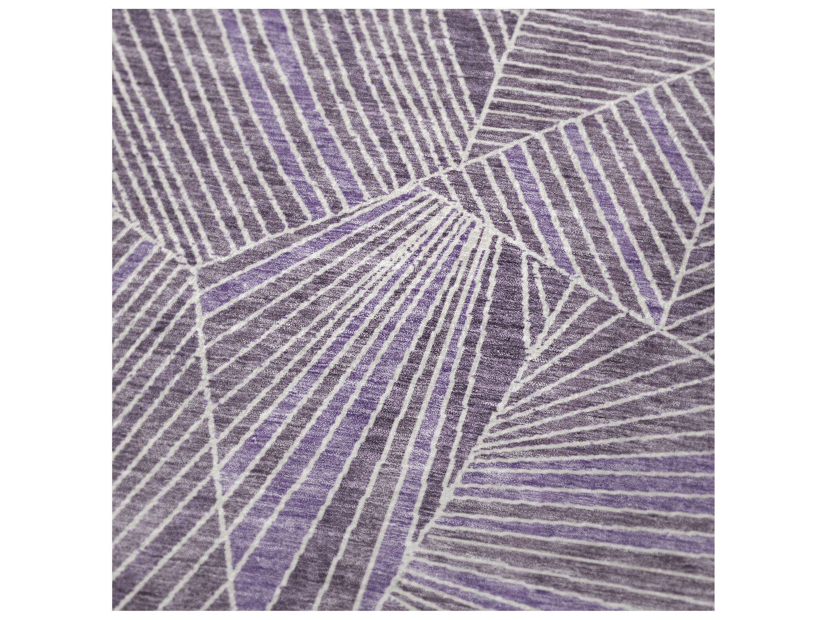 Dalyn Sherpa Purple Polyester Throw
