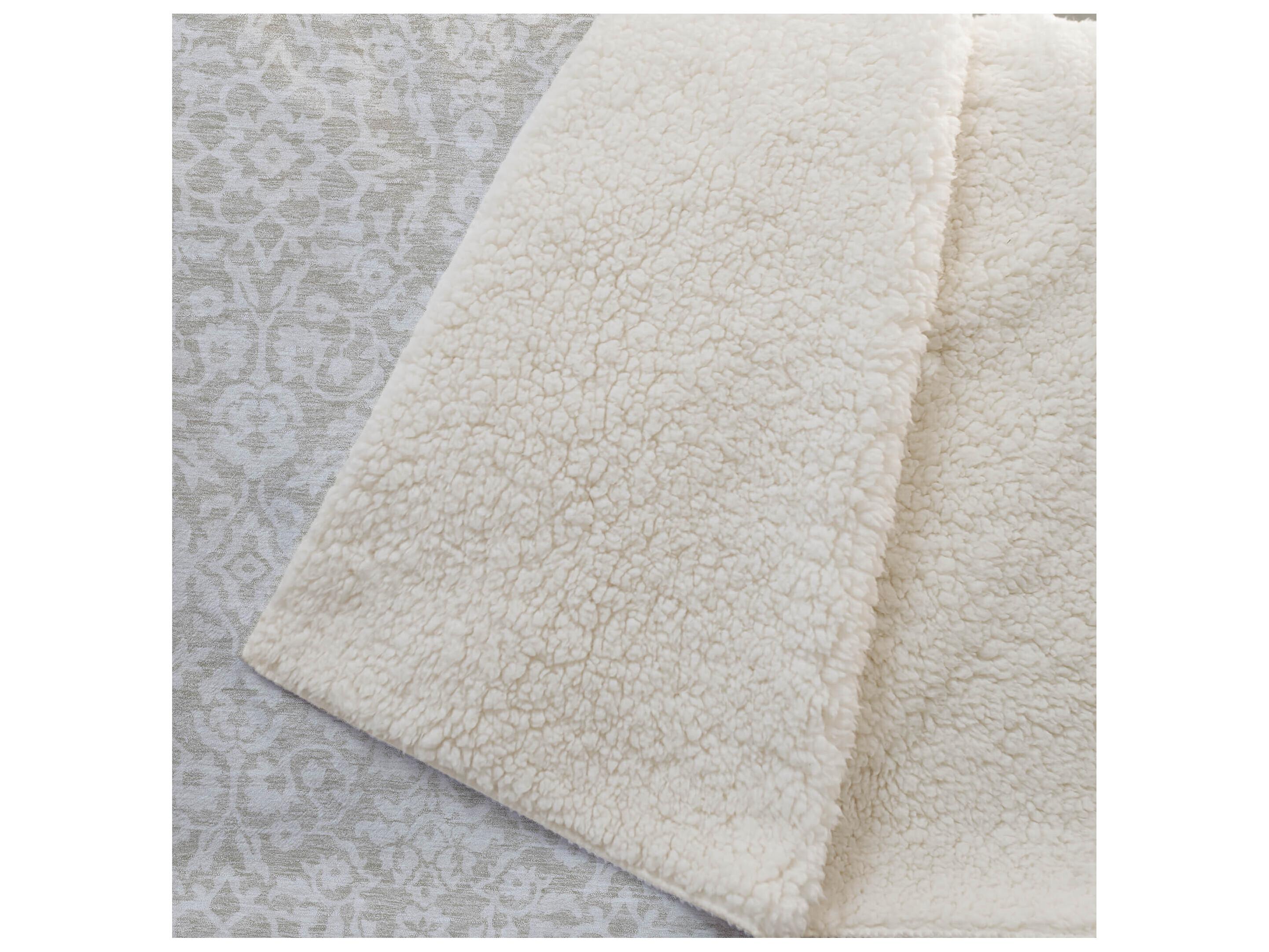 Dalyn Sherpa Brown Polyester Throw